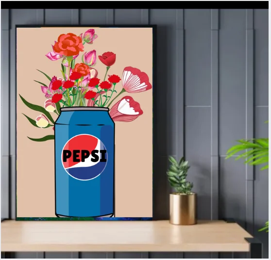 Pepsi Flower Wall Art product image (2)