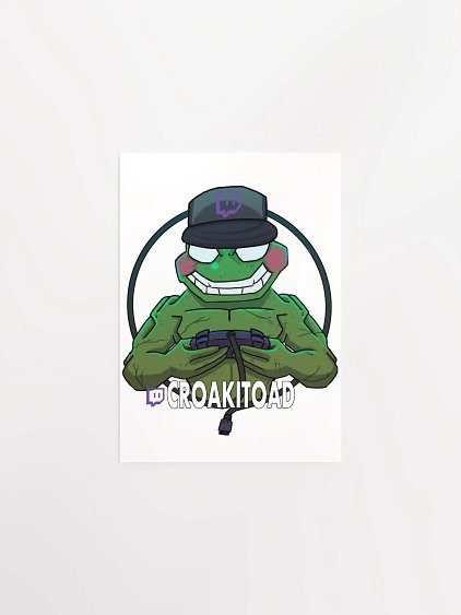 Croakitoad Matte Paper Poster