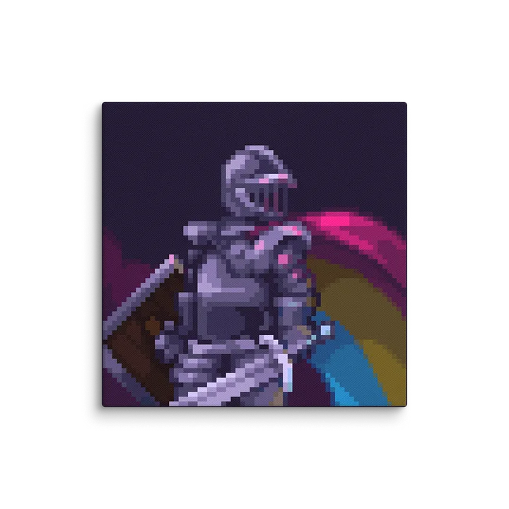 Pansexual Knight Pixel Art Canvas Print product image (2)