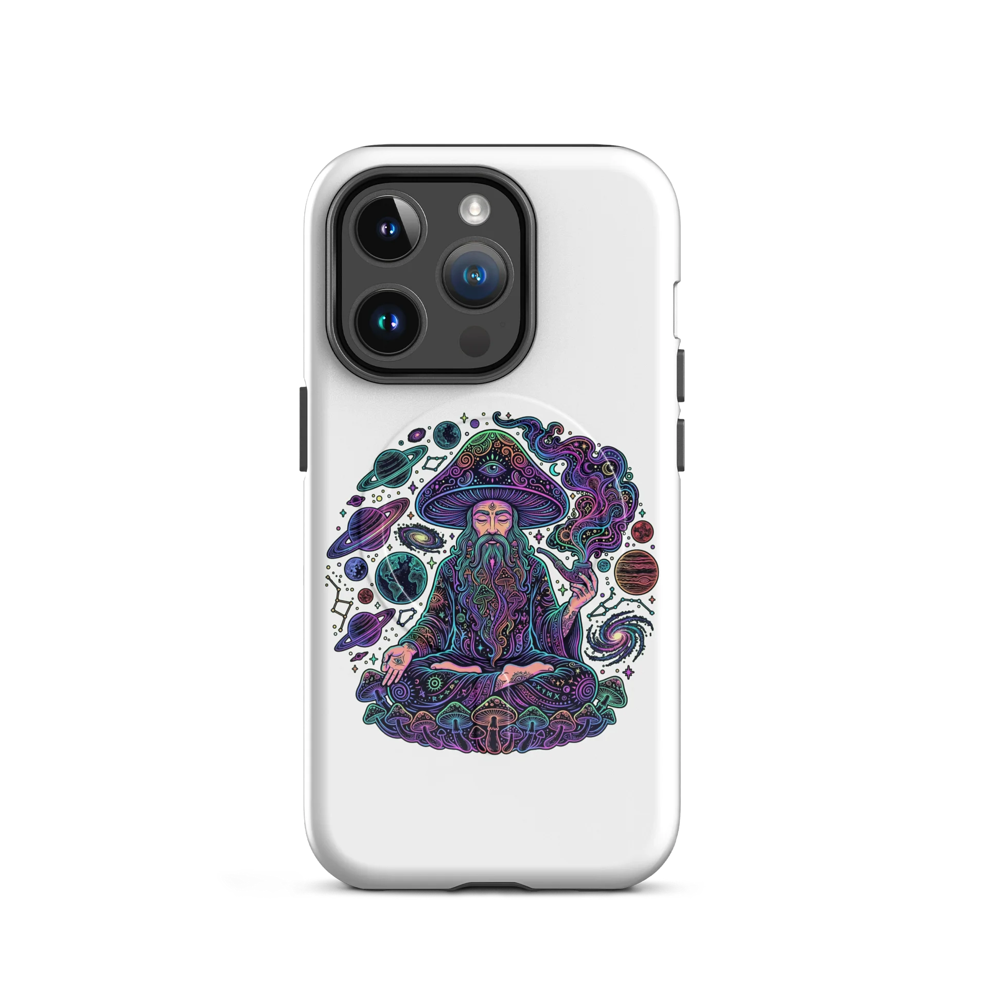 Meditating Mushroom Wizard Phone Case product image (2)