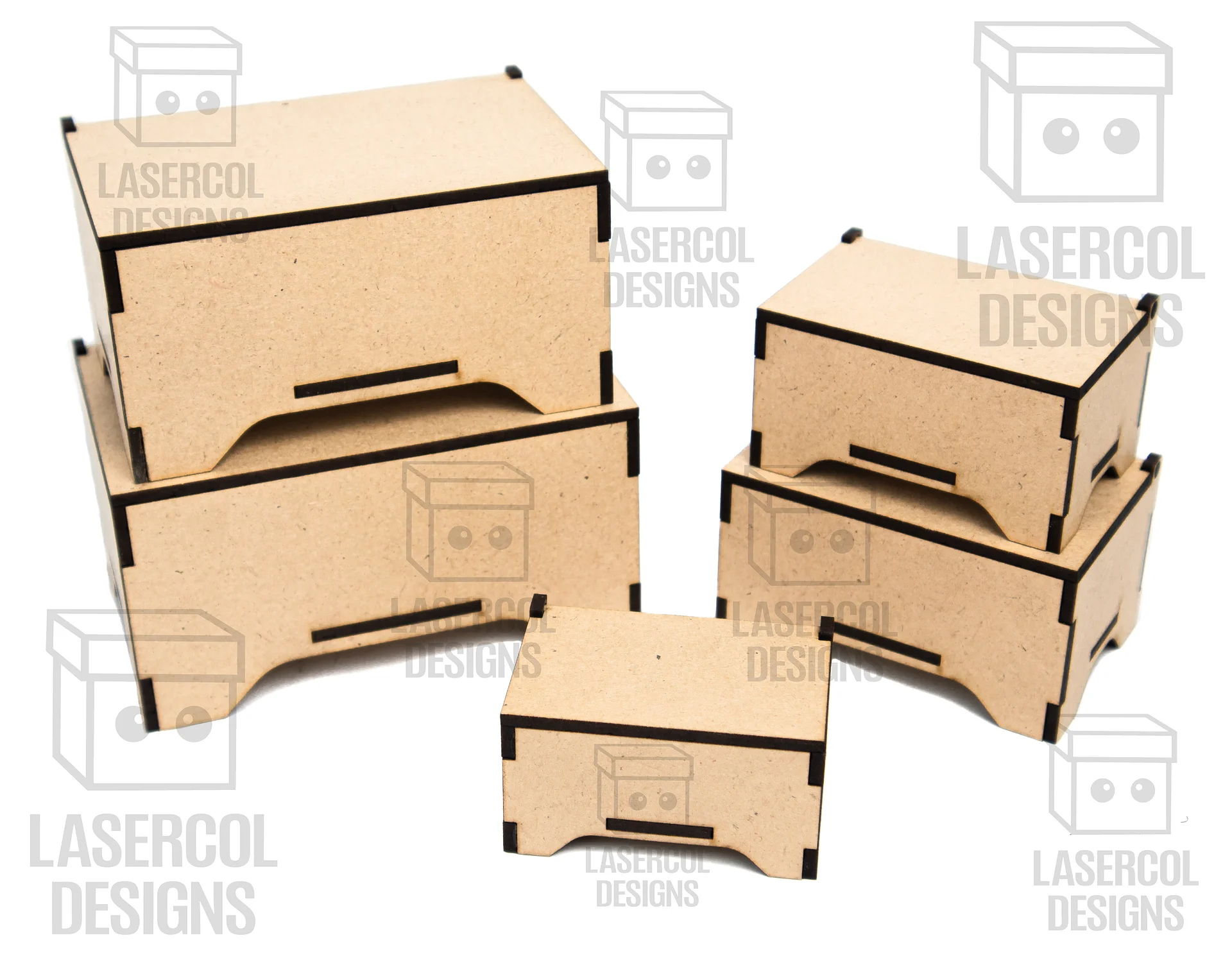 Boxes Set 8 (8 sizes) - Laser Cut Files product image (4)