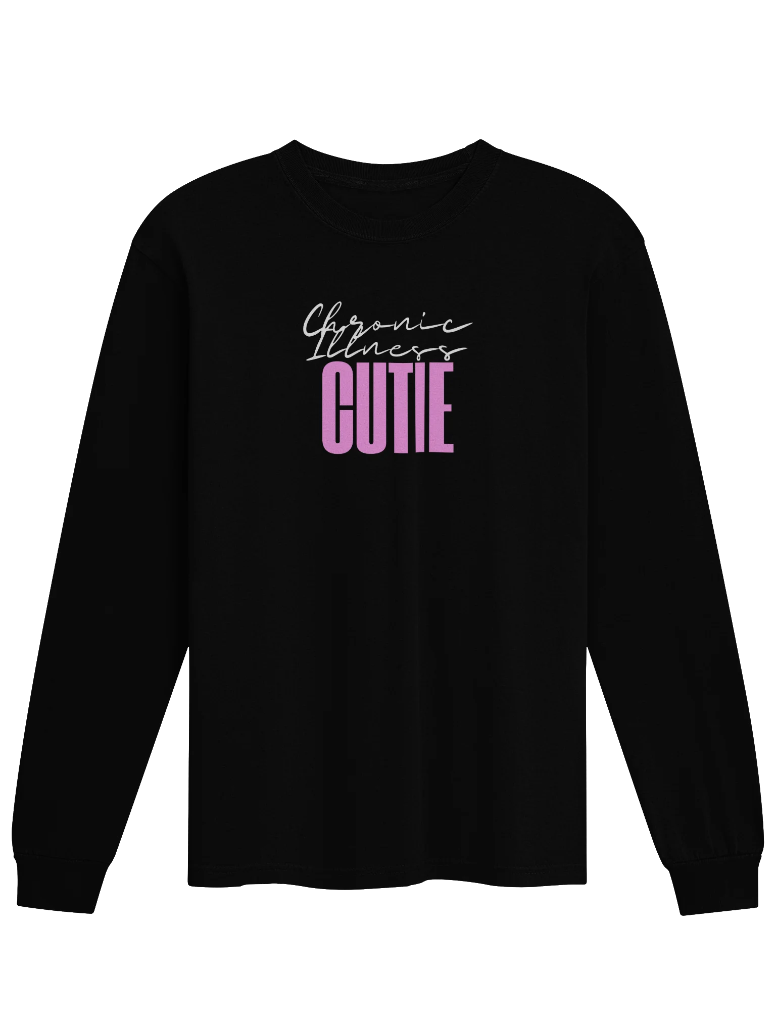 Chronic Illness Cutie (text only) long sleeve tee product image (1)