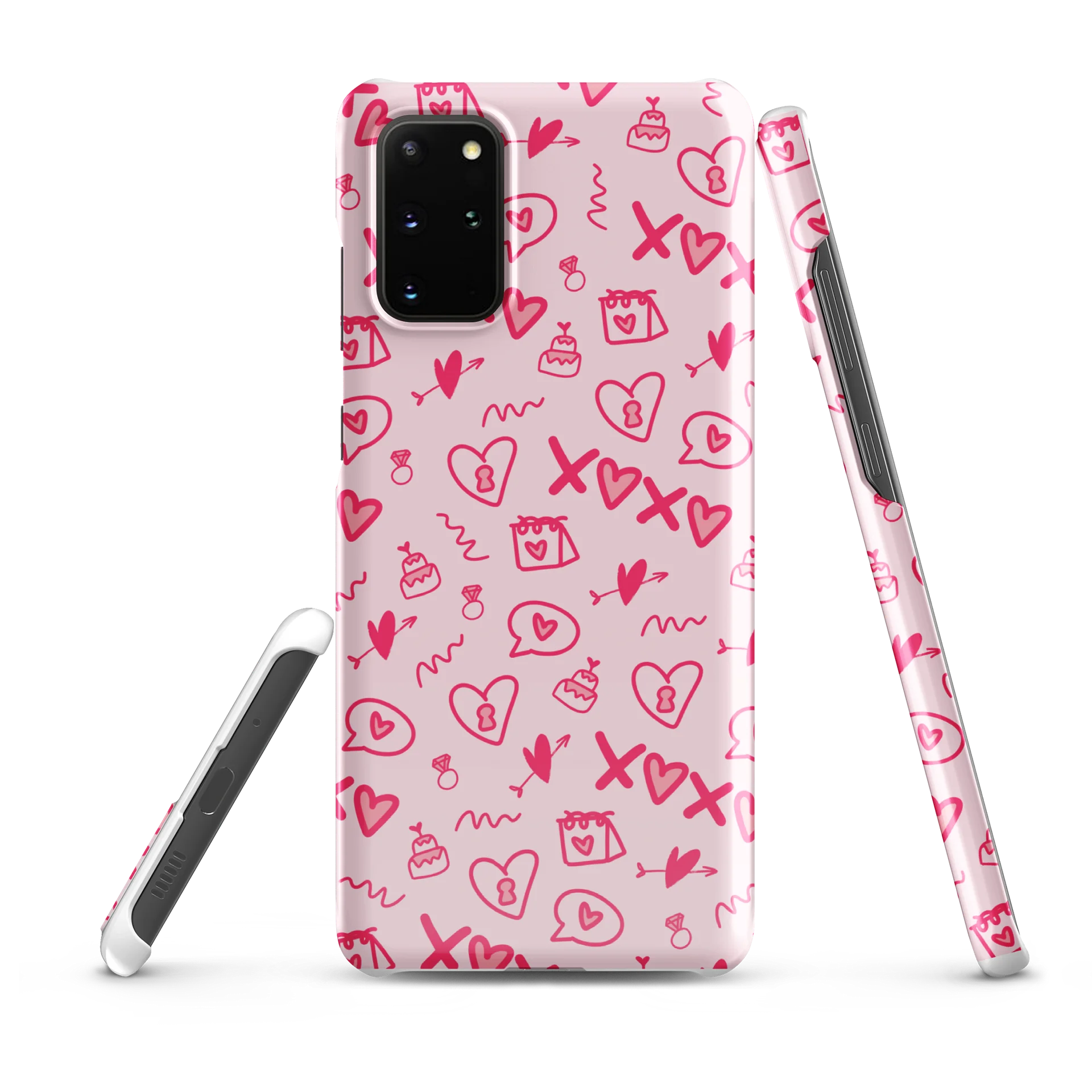 Pink Heart Doodle Samsung Snap Case product image (6)
