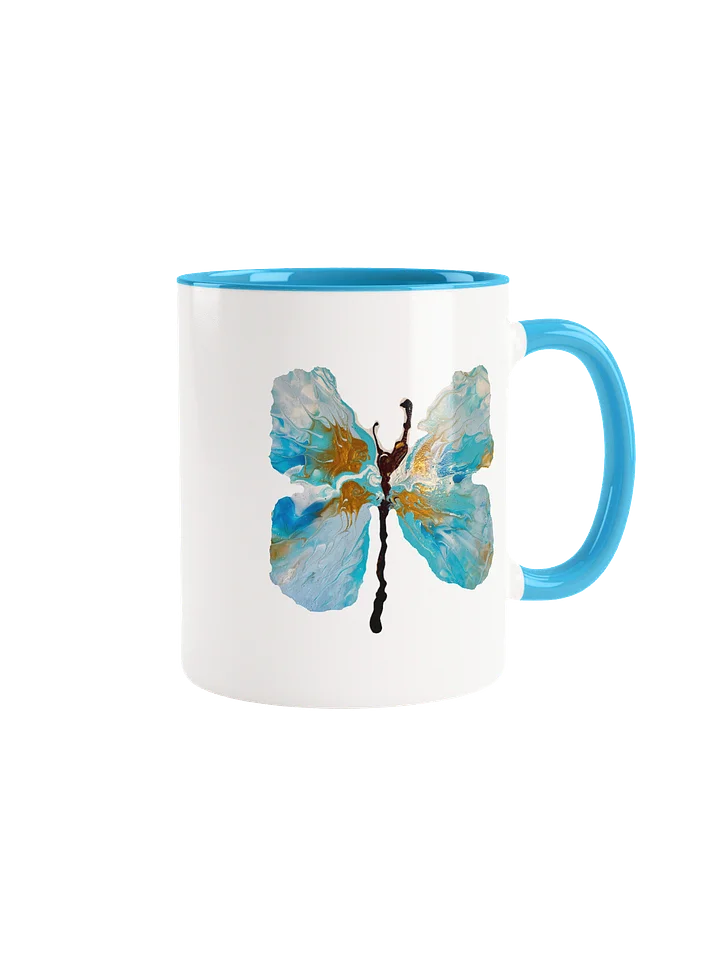 Gold and Blue Butterfly Mug product image (1)