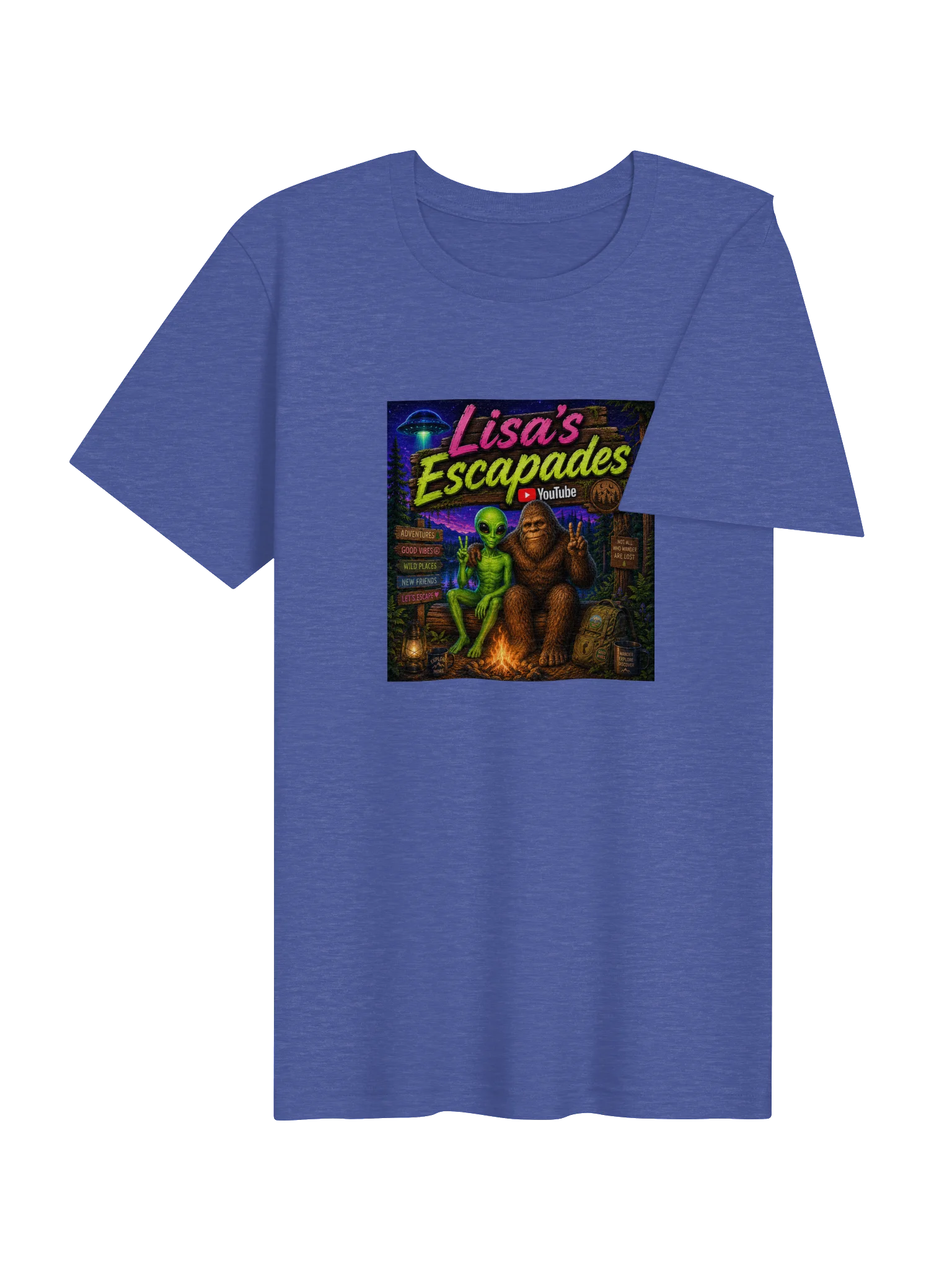Lisa’s Escapades Bigfoot And Friends Tee product image (4)