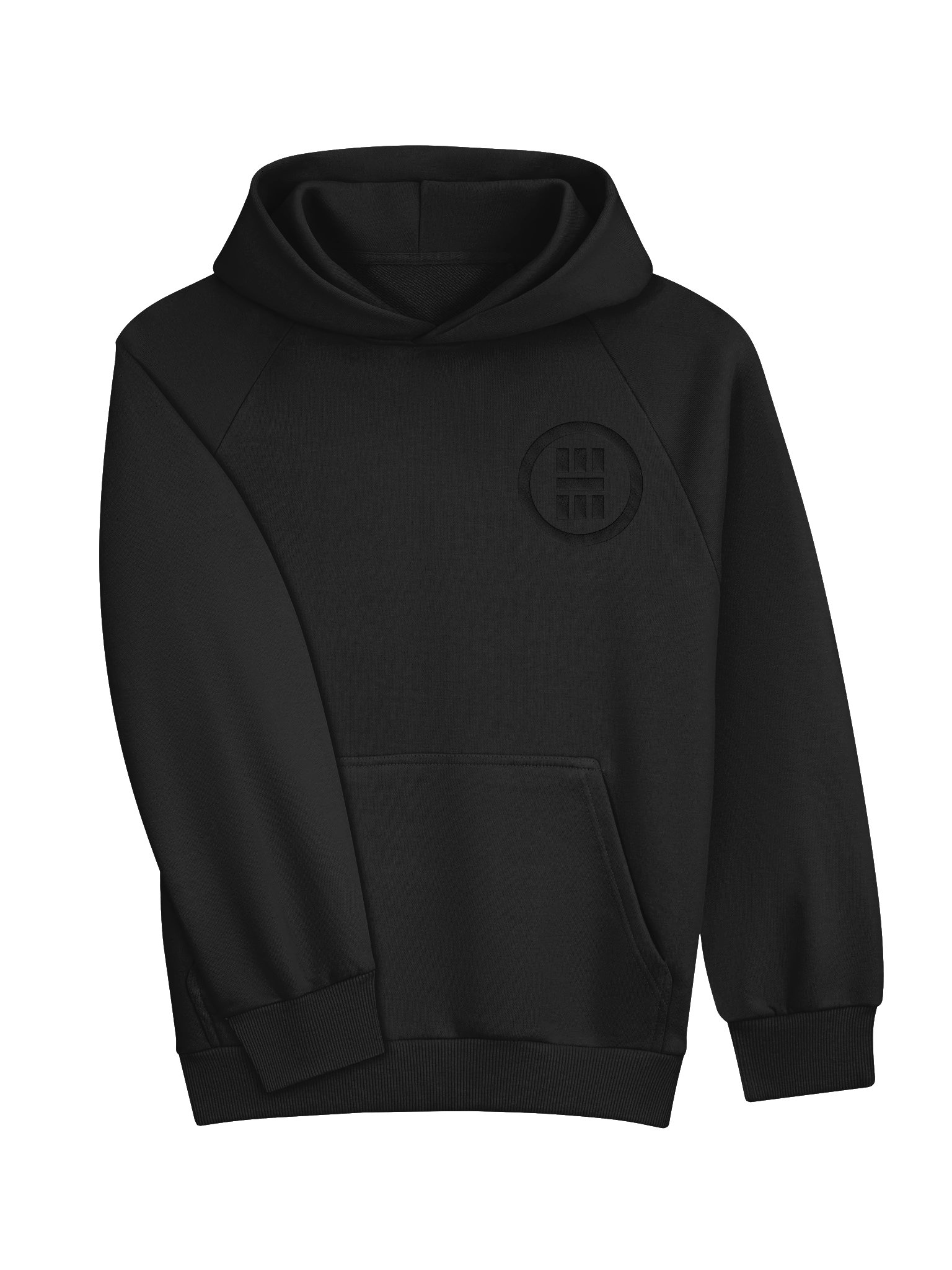 NAKAMA Embroidered Kamon Heavy Hoodie (black/black) product image (3)