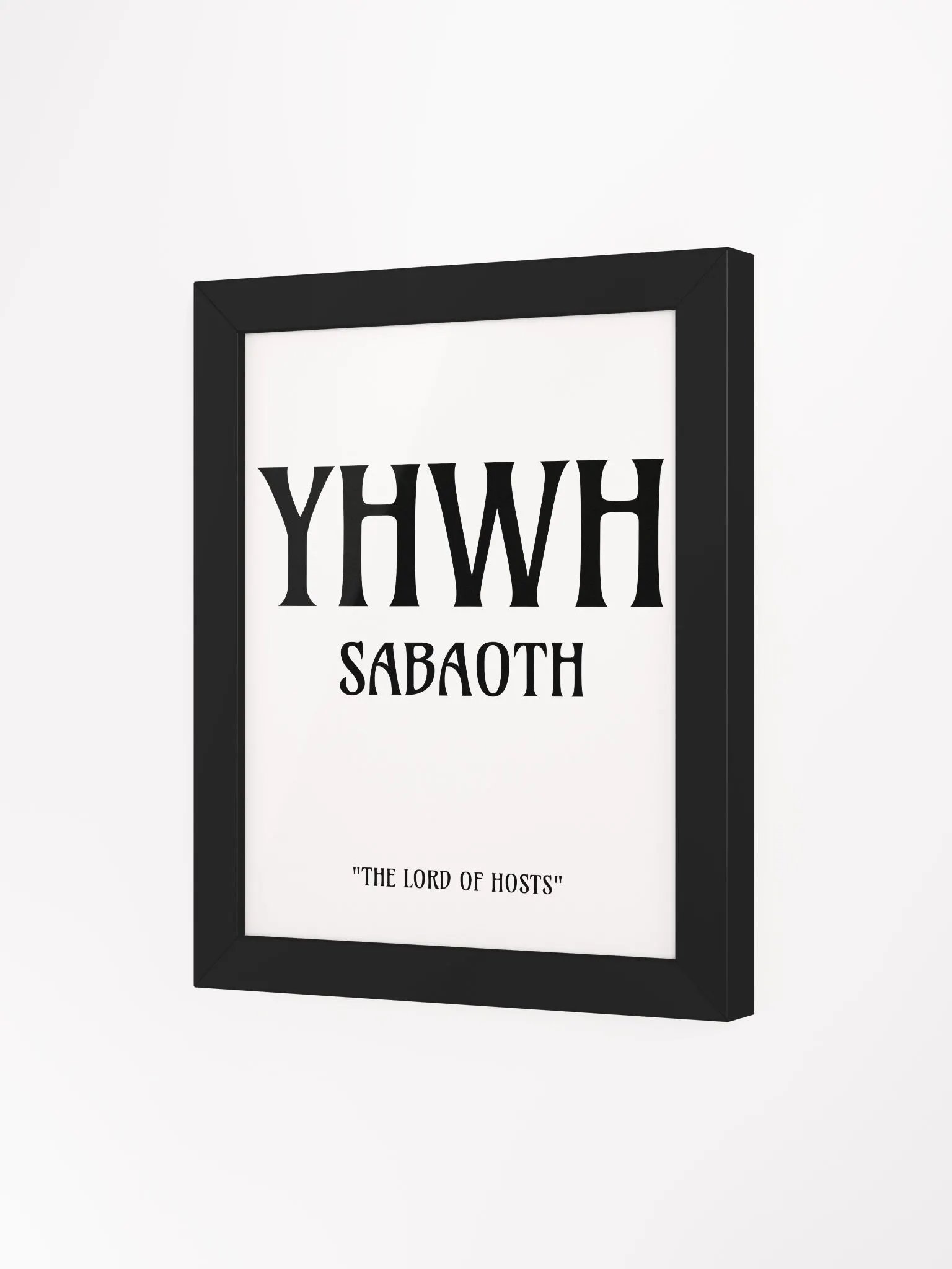 Yahweh Sabaoth Christian Wall Art | Faith Art | Home Decor | Christian Decor | Inspirational Wall Art product image (3)