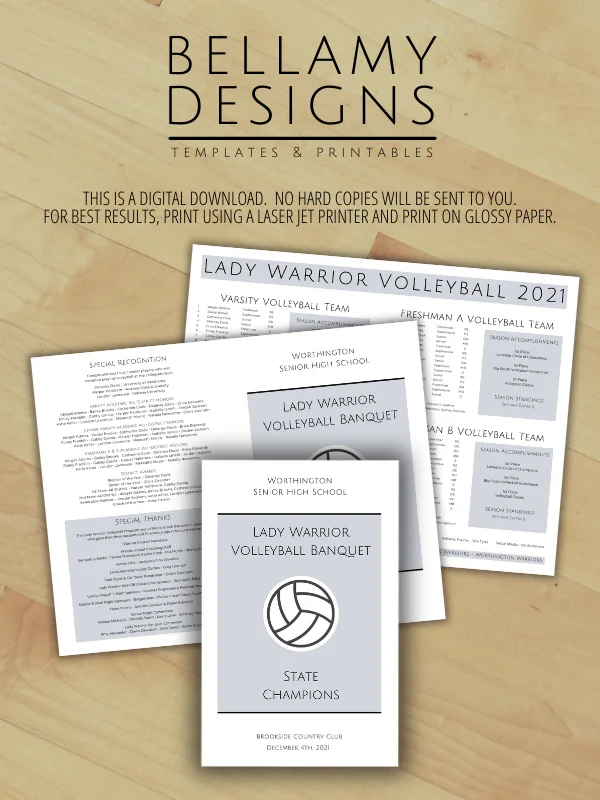 Editable Bi-Fold Program Template product image (6)