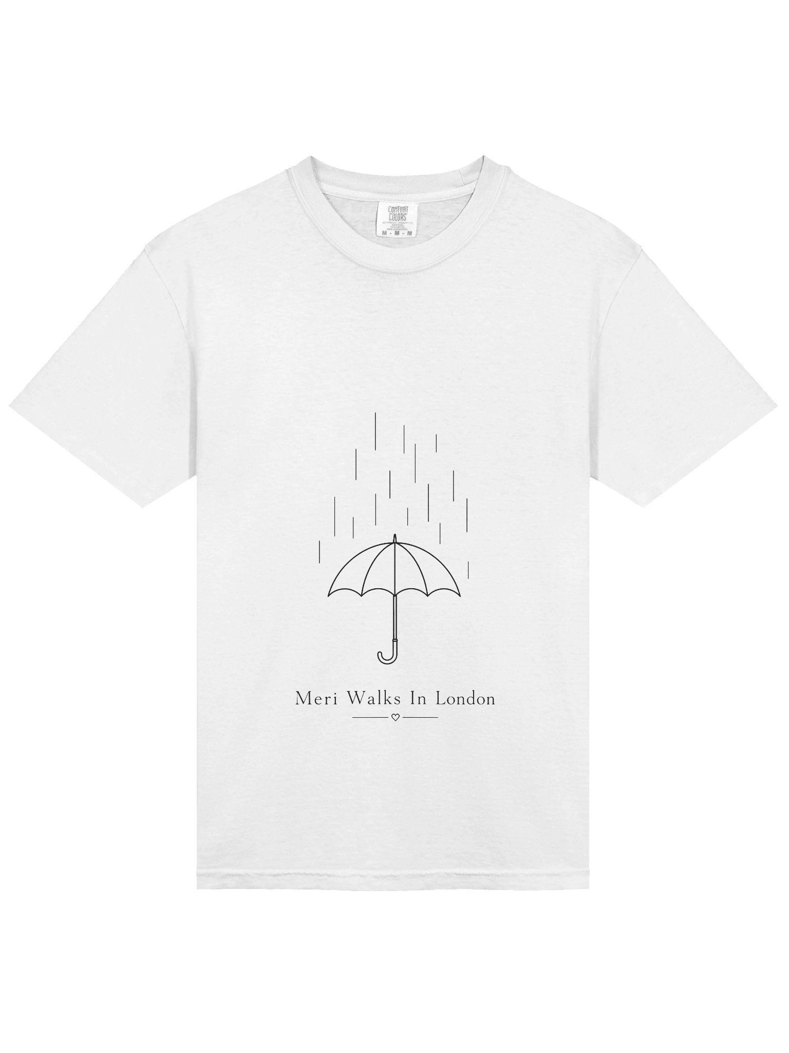 Comfort Colors Garment-Dyed Heavyweight T-Shirt | Minimal Umbrella Design product image (3)