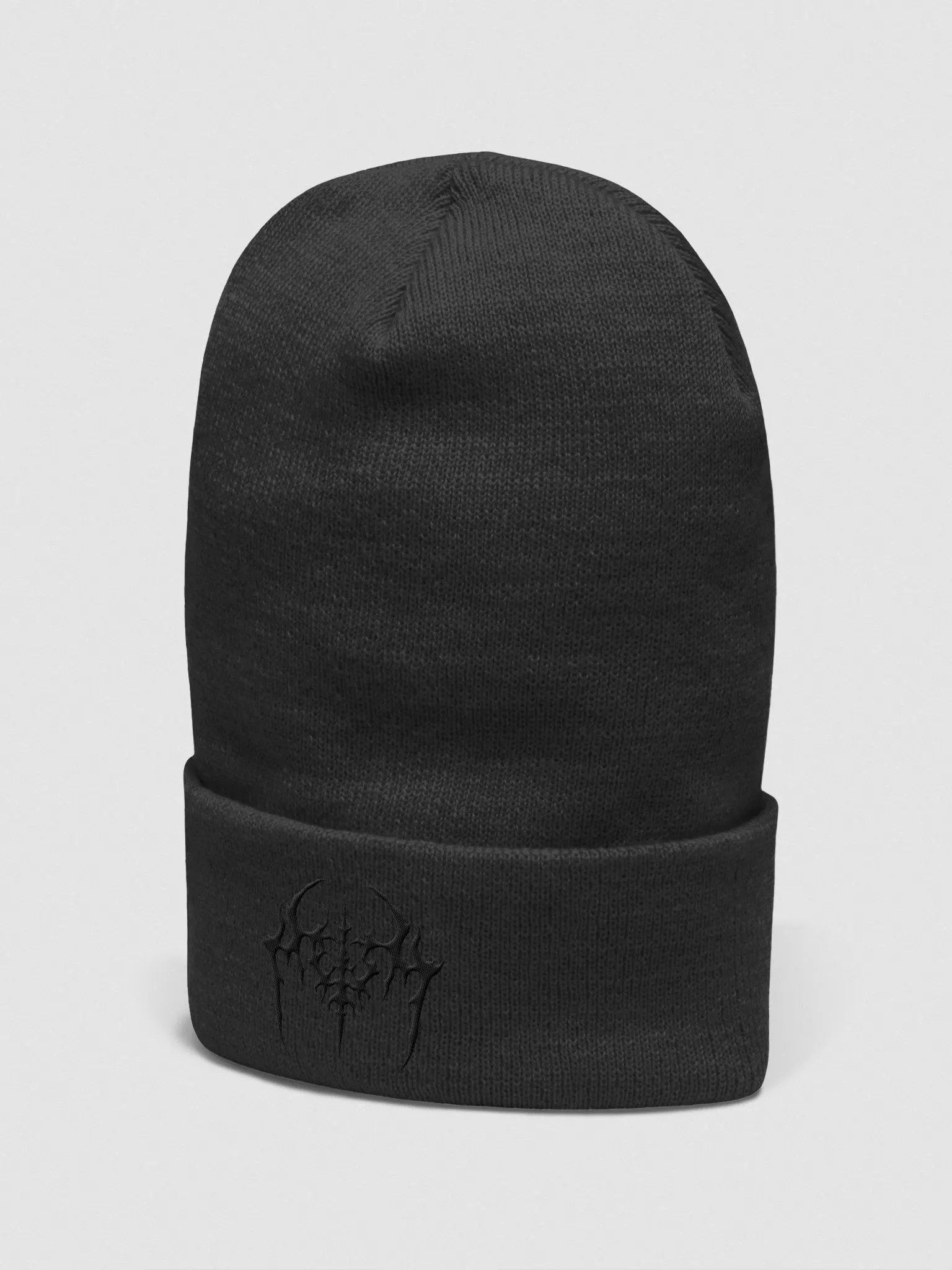 LOGO Beanie - black stitching product image (2)