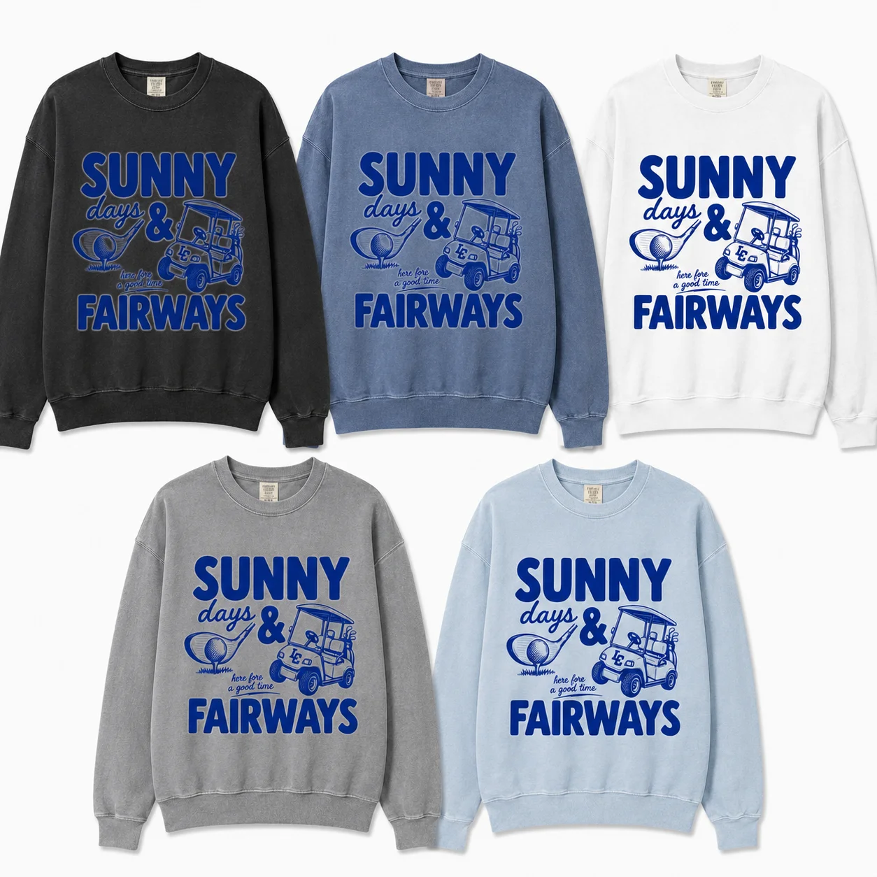 Sunny Fairways Comfort Colors Sweatshirt product image (5)