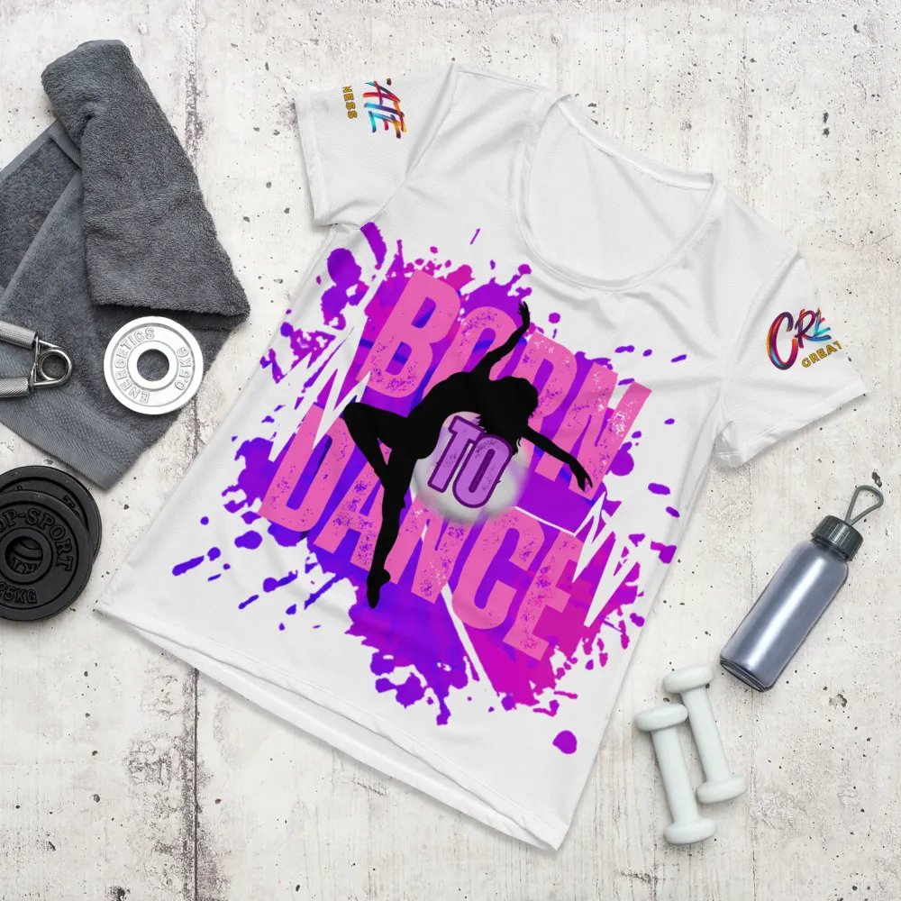 Dynamic Born to Dance Huge Print Athletic Tee product image (3)