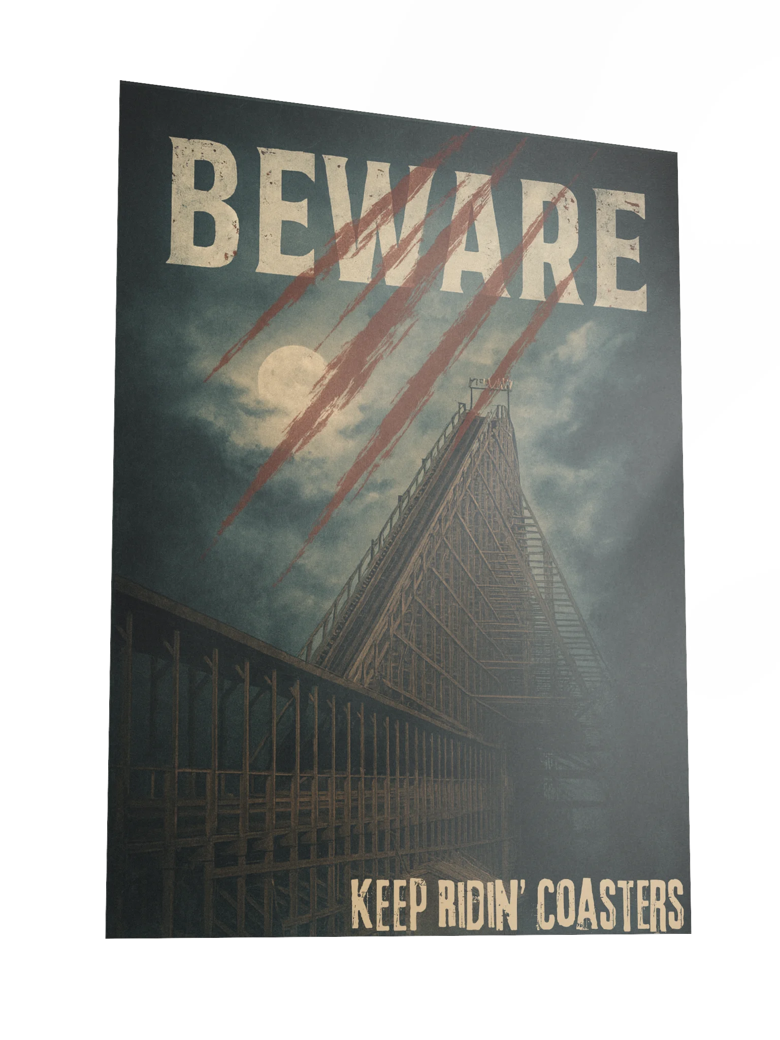 Beware of the Beast - Keep Ridin' Coasters | 18x24" product image (3)