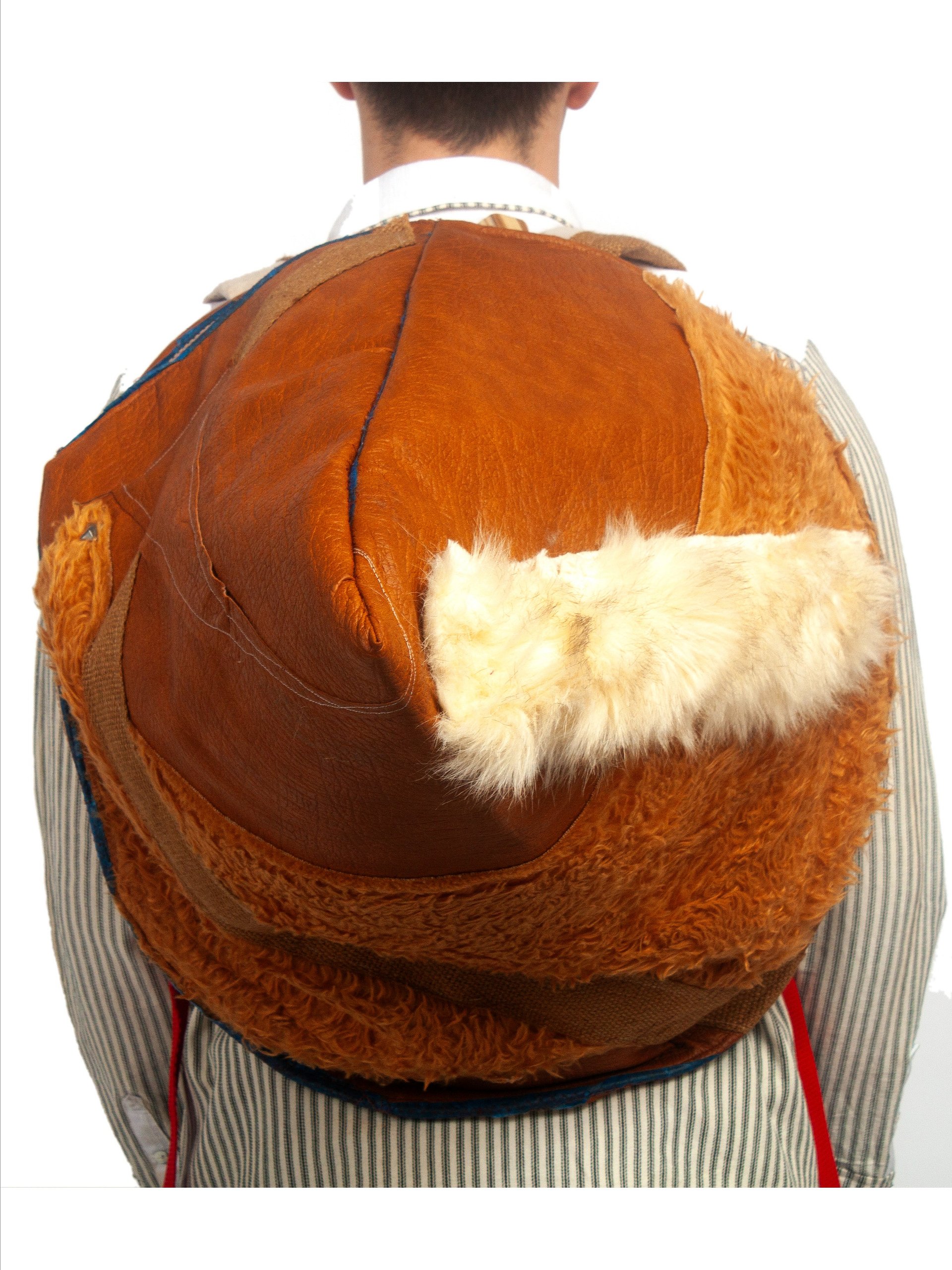CONE BAG - RIB KNIT PATCHWORK BR 01 product image (5)