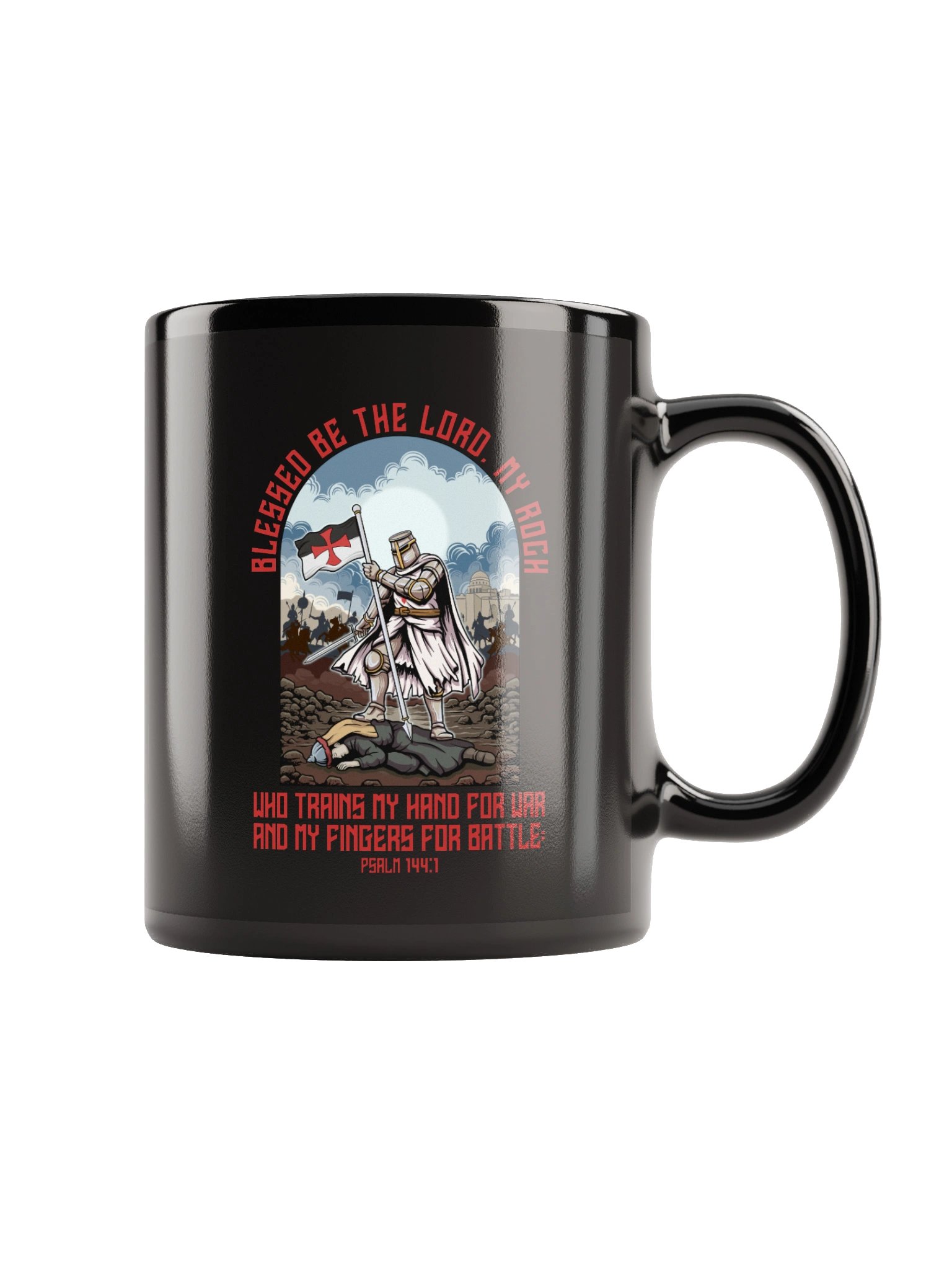 Crusader Gear -Mug (black) product image (1)