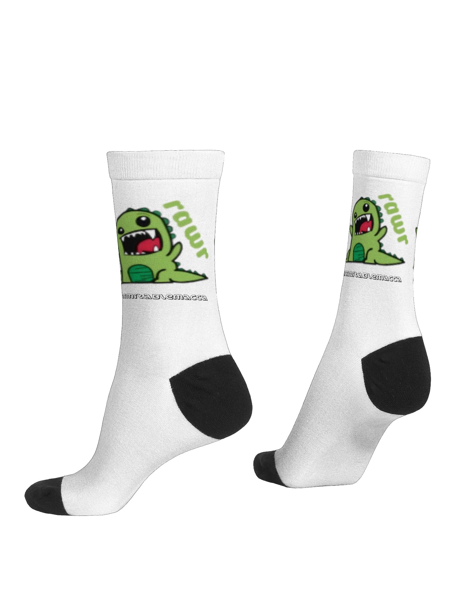 Dinorawr logo Socks in white! product image (4)