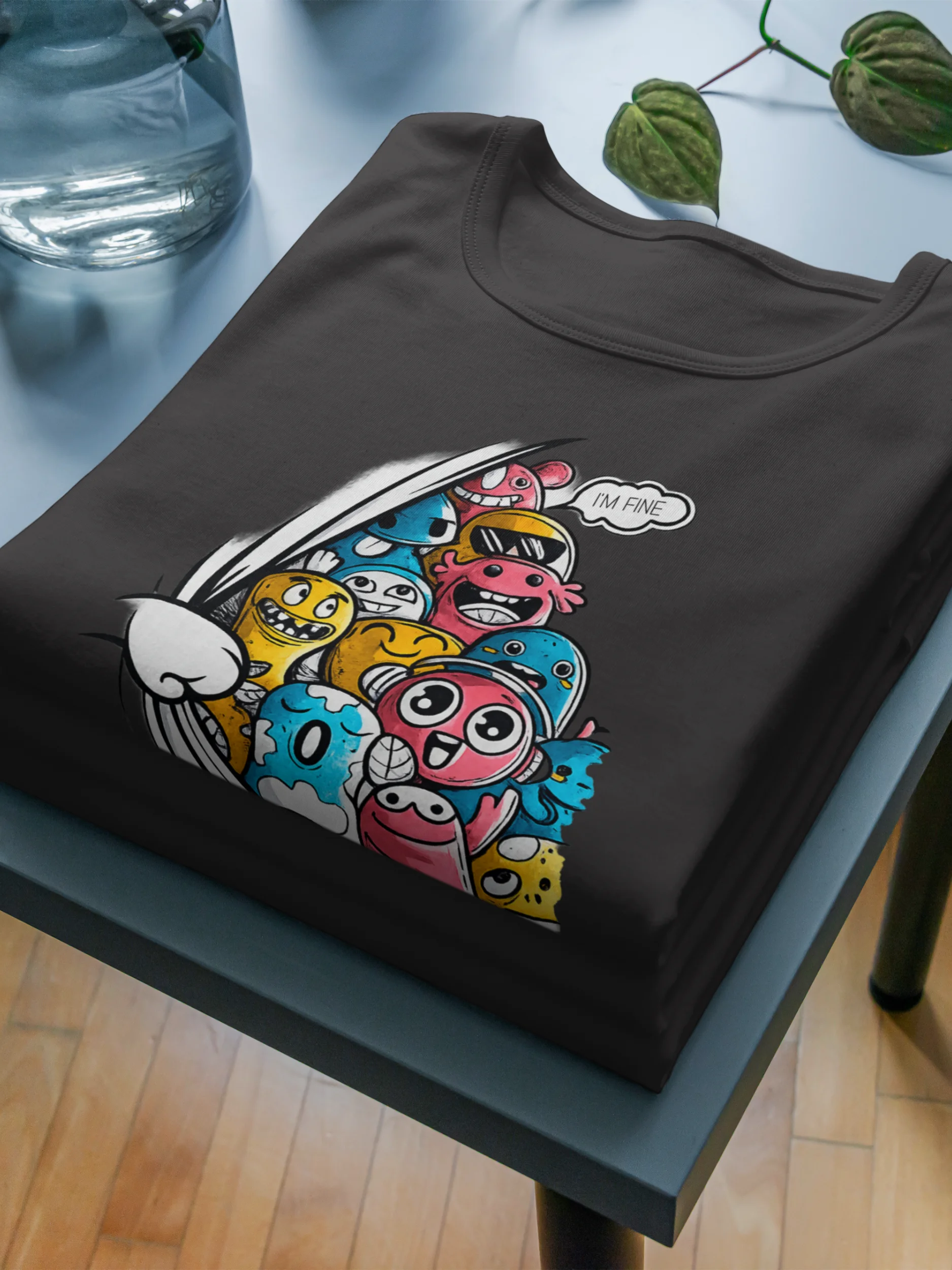 Too Many Smiles, One Crazy Vibe – Funny Cartoon T-Shirt product image (1)