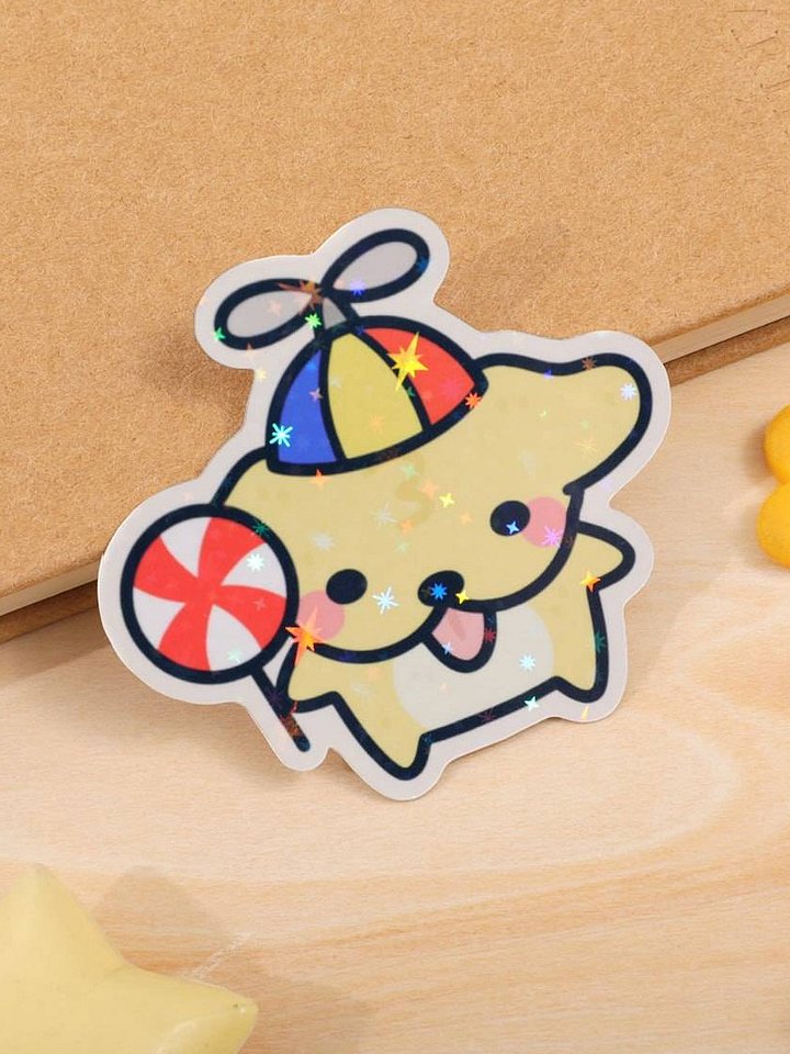 Cute Silly Suni Glitter Sticker product image (1)