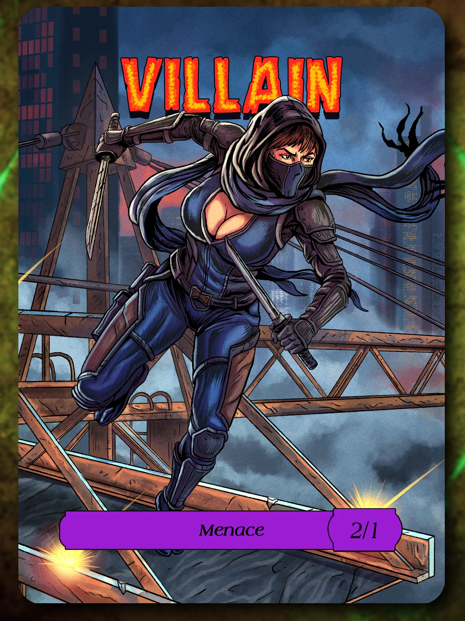 Villain 2/1 Menace Full Art Token product image (1)