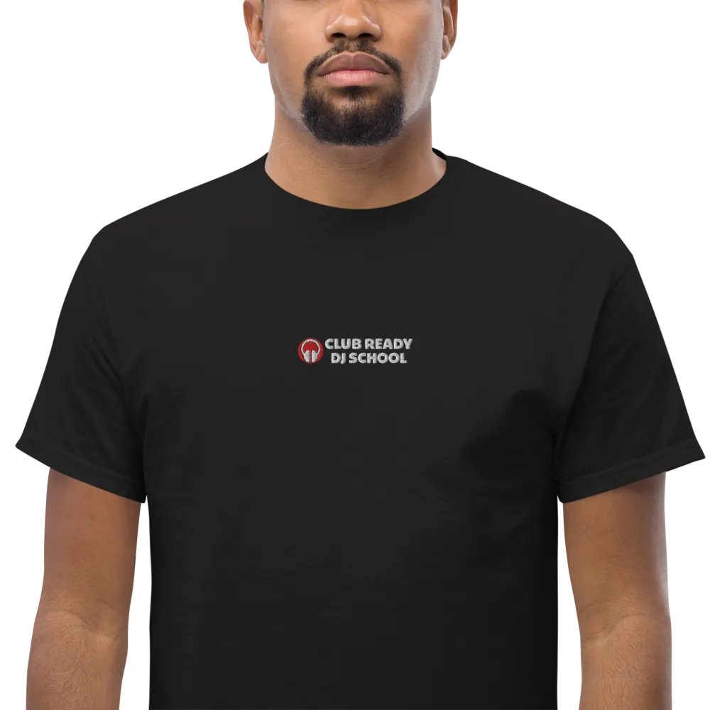Front & Centre Club Ready DJ School Embroidered Print Gildan Heavyweight T-Shirt product image (1)