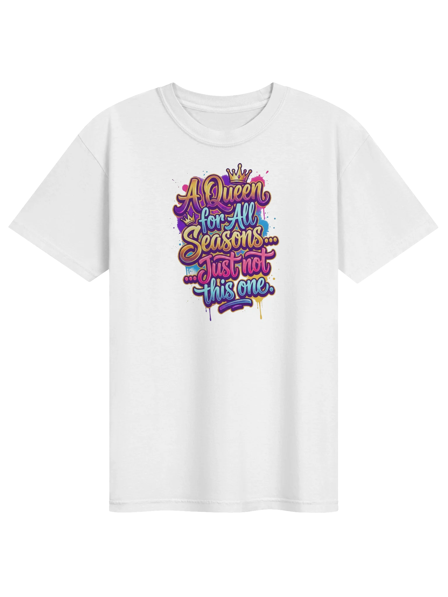 "Queen for All Seasons" Double-Sided Graffiti Heavyweight Tee product image (1)