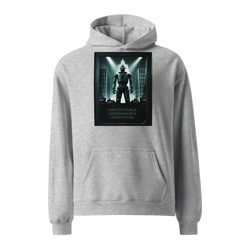 Unstoppable, Unbreakable, Unmatched Art Deco Robot Hoodie product image (3)