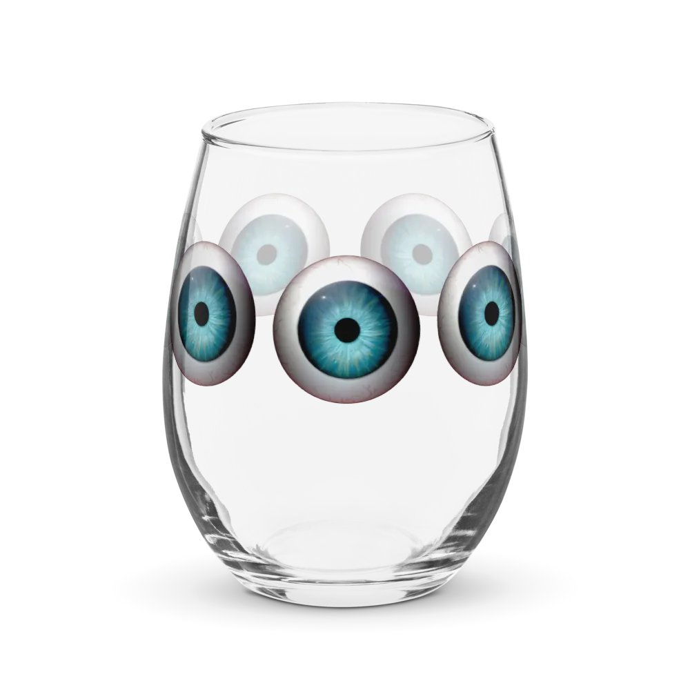 Always Watching Wine Glass product image (1)