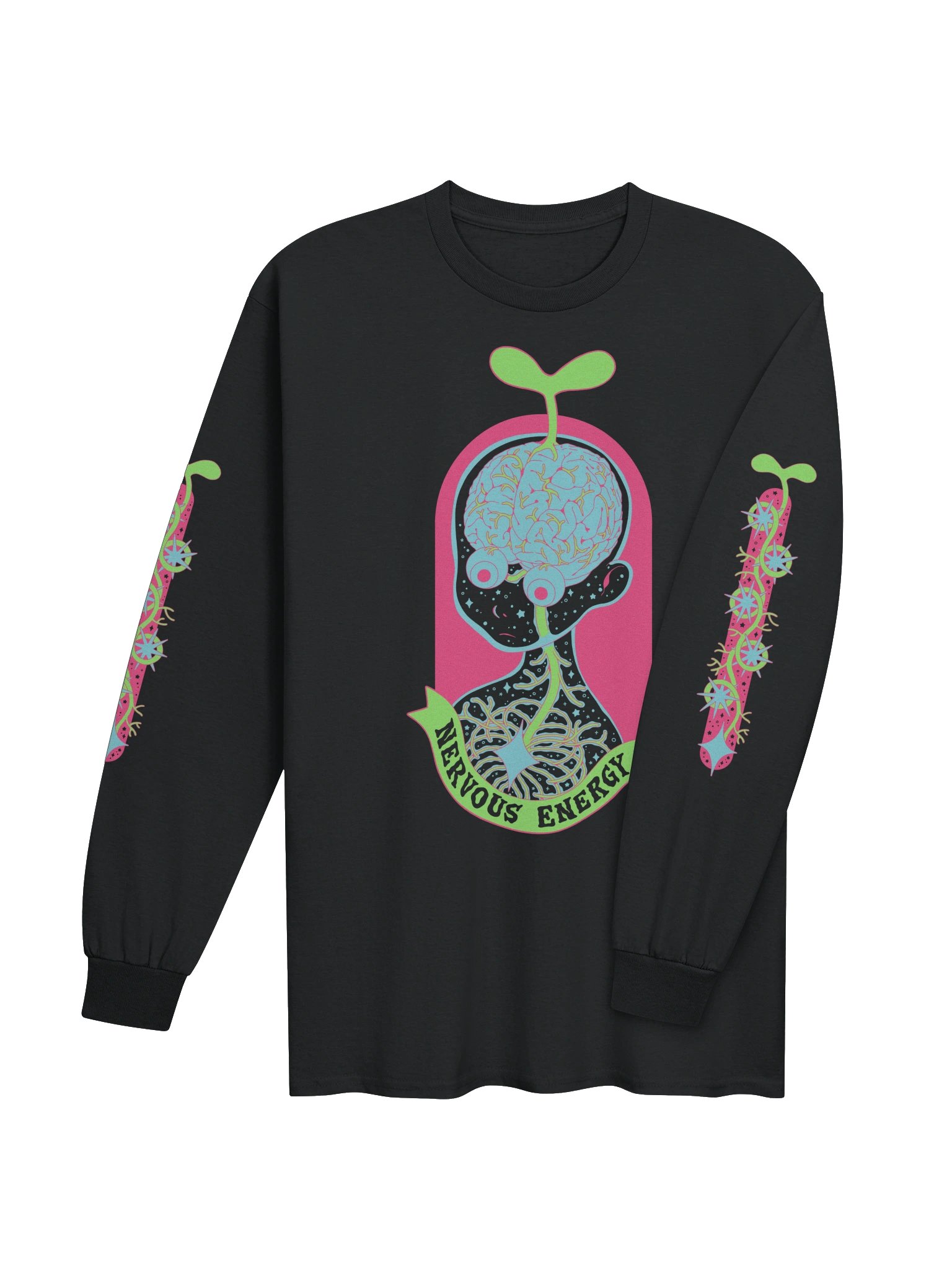 Nervous Energy Long Sleeve Tee | Front Design product image (2)