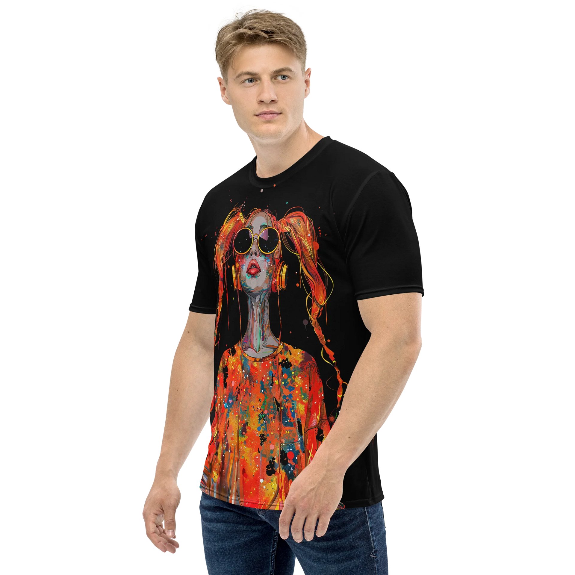 Lit Projecktz Komm Hierher, Fühl Den Vibe AOP Graphic Tee product image (6)