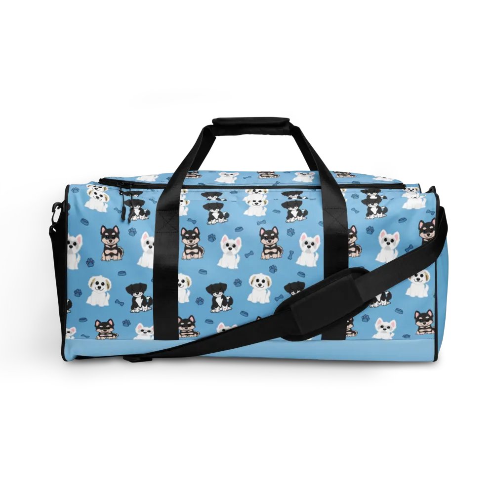 Adorable Dog Pattern Duffle Bag product image (1)