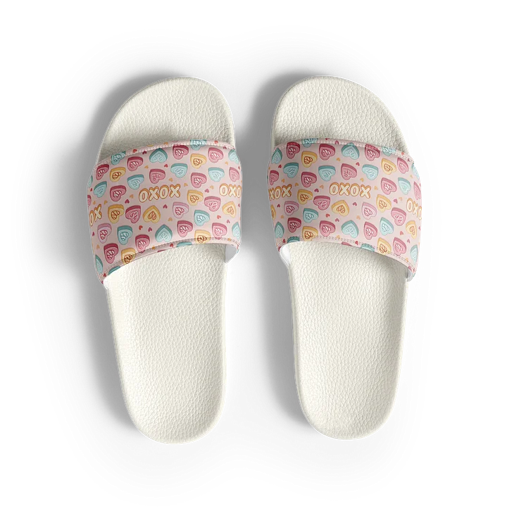 XOXO Heart Pattern Women's Slides product image (1)