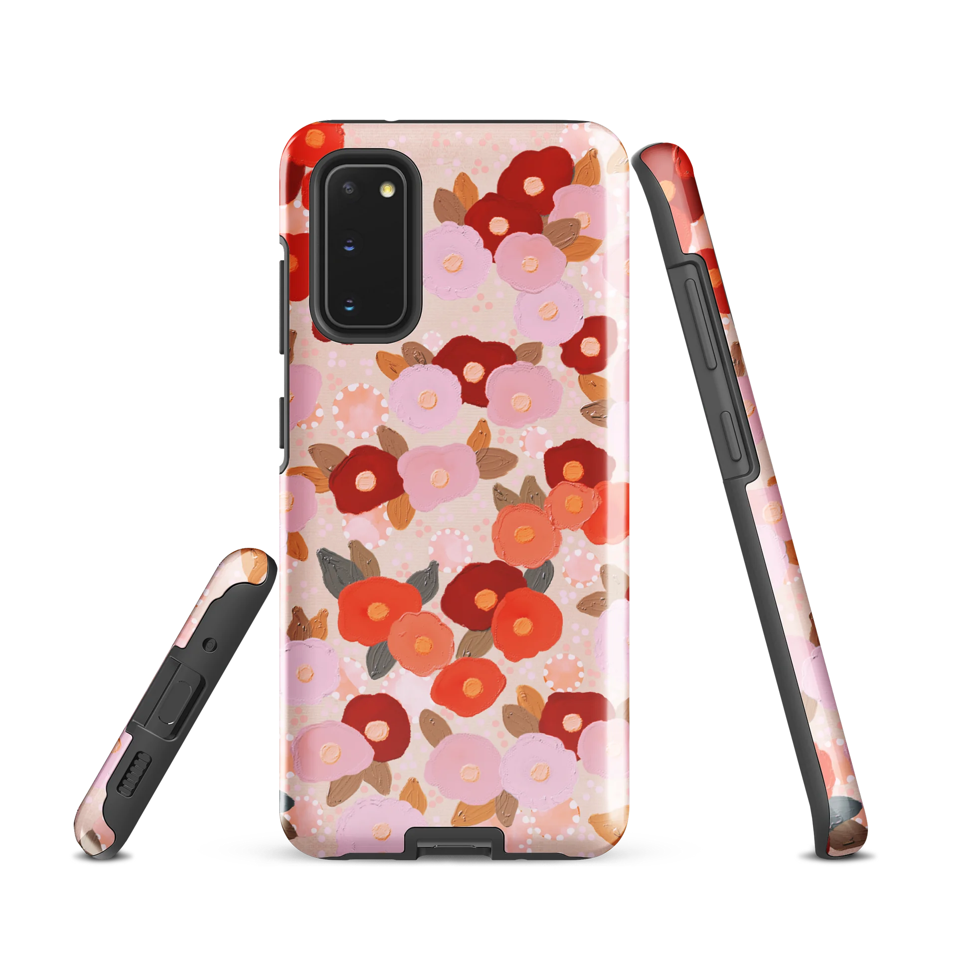 SUMMER FLOWER PINK RED DOTS product image (1)