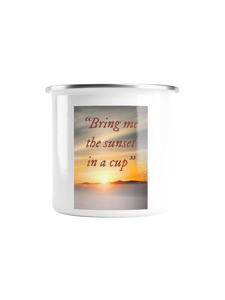 Sunset in a Cup Enamel Mug product image (2)