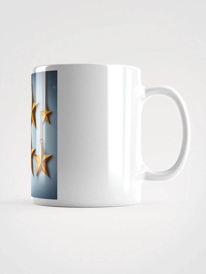 New Golden Stars White Glossy Mug product image (1)