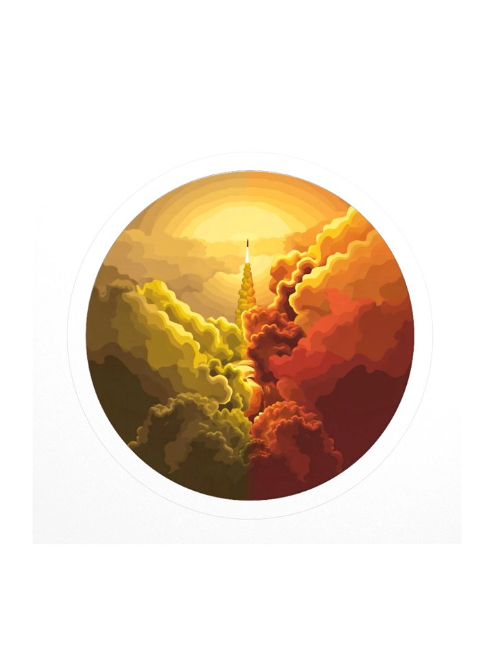 Sunset Liftoff Sticker product image (1)