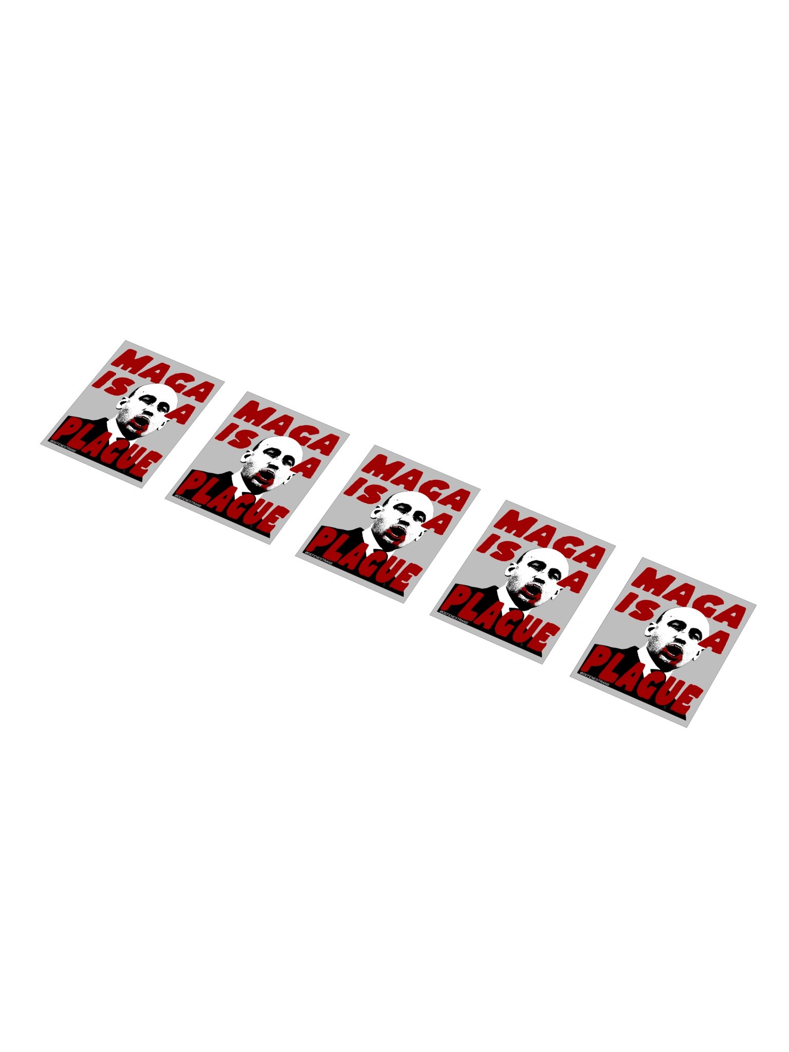 MAGA Is a Plague Sticker Sheet product image (1)