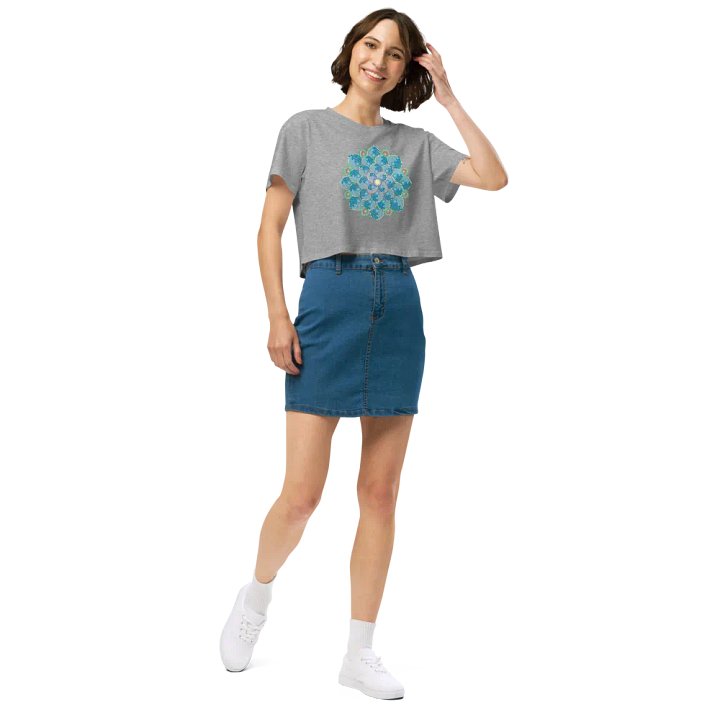 Summer Rain Mandala Women's Crop Top product image (2)