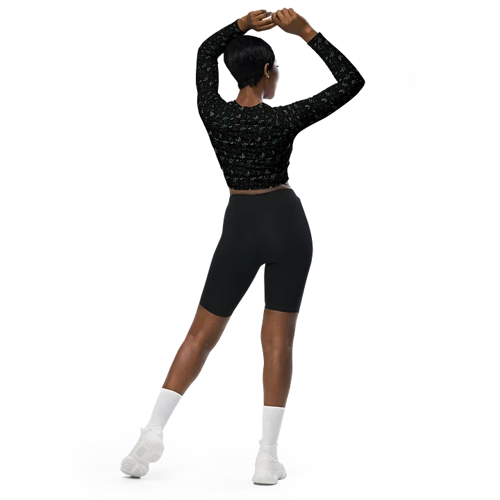 Midnight Leaf All-Over Crop Top product image (1)