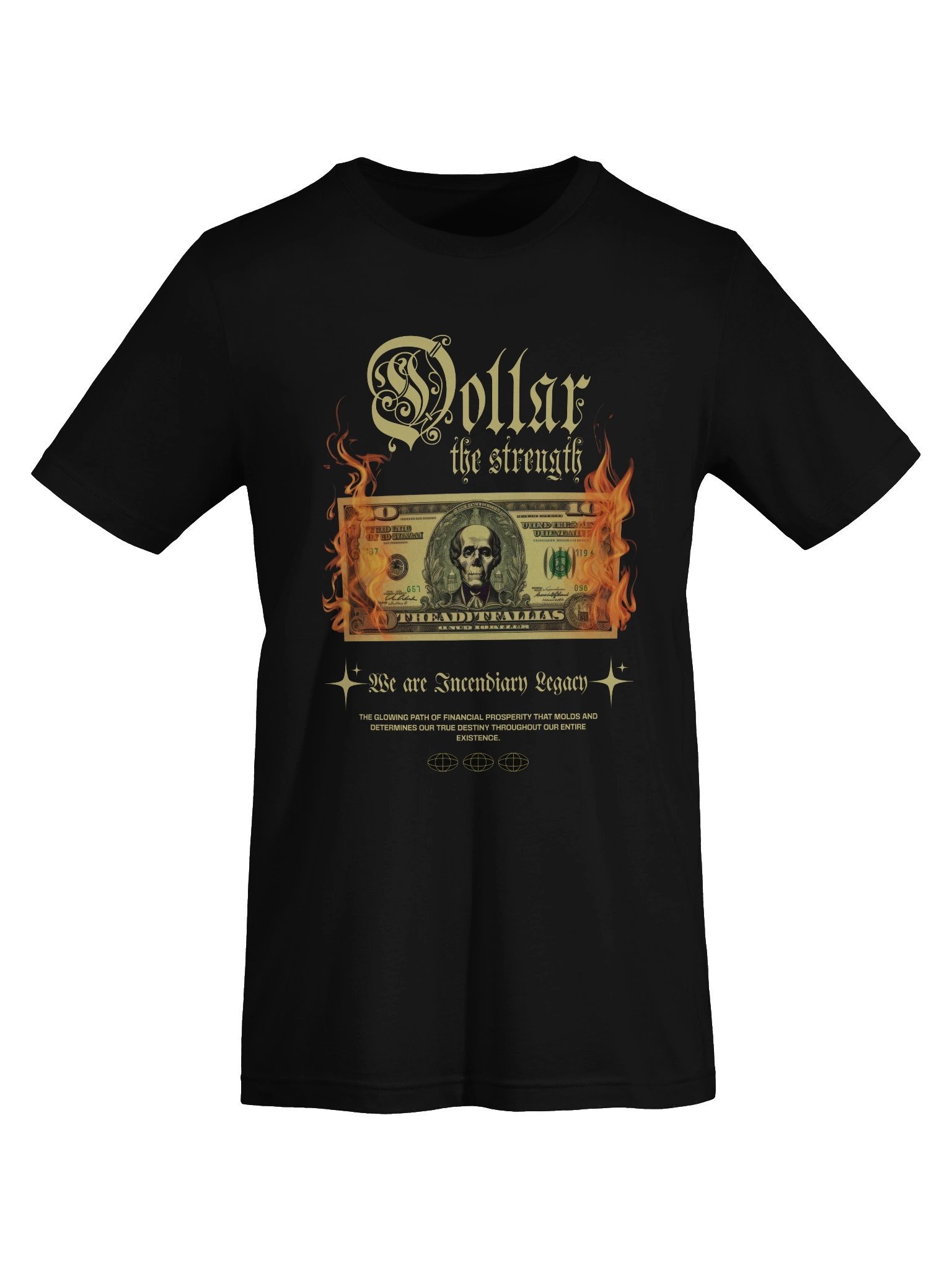 Flaming Dollar Democracy T-Shirt product image (7)