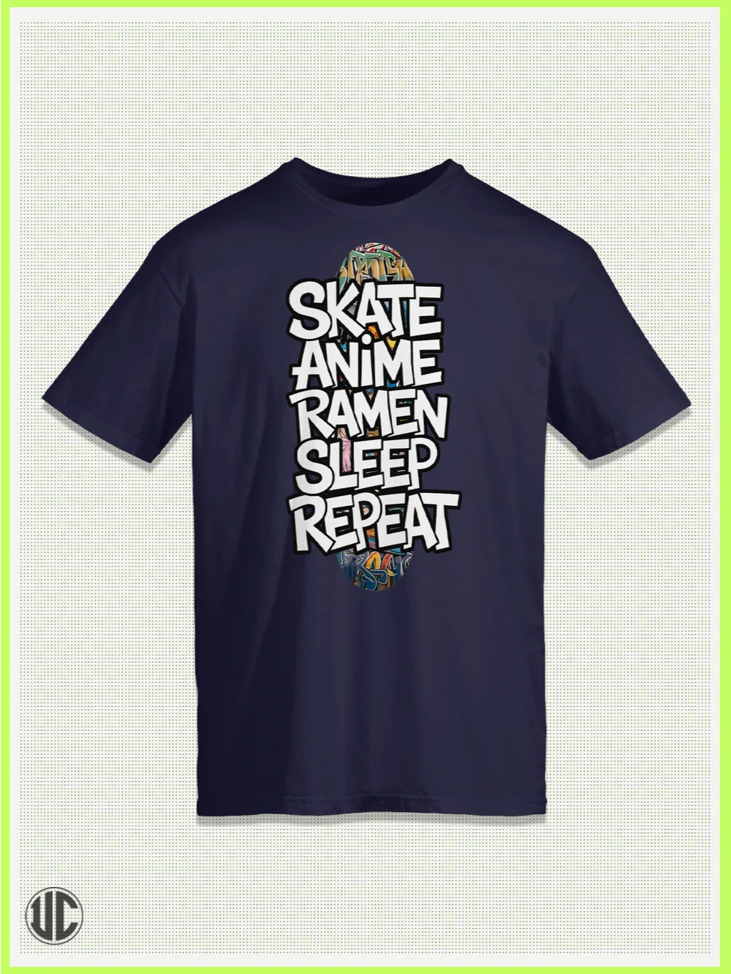 Skate Anime Ramen Sleep Repeat T-Shirt product image (1)