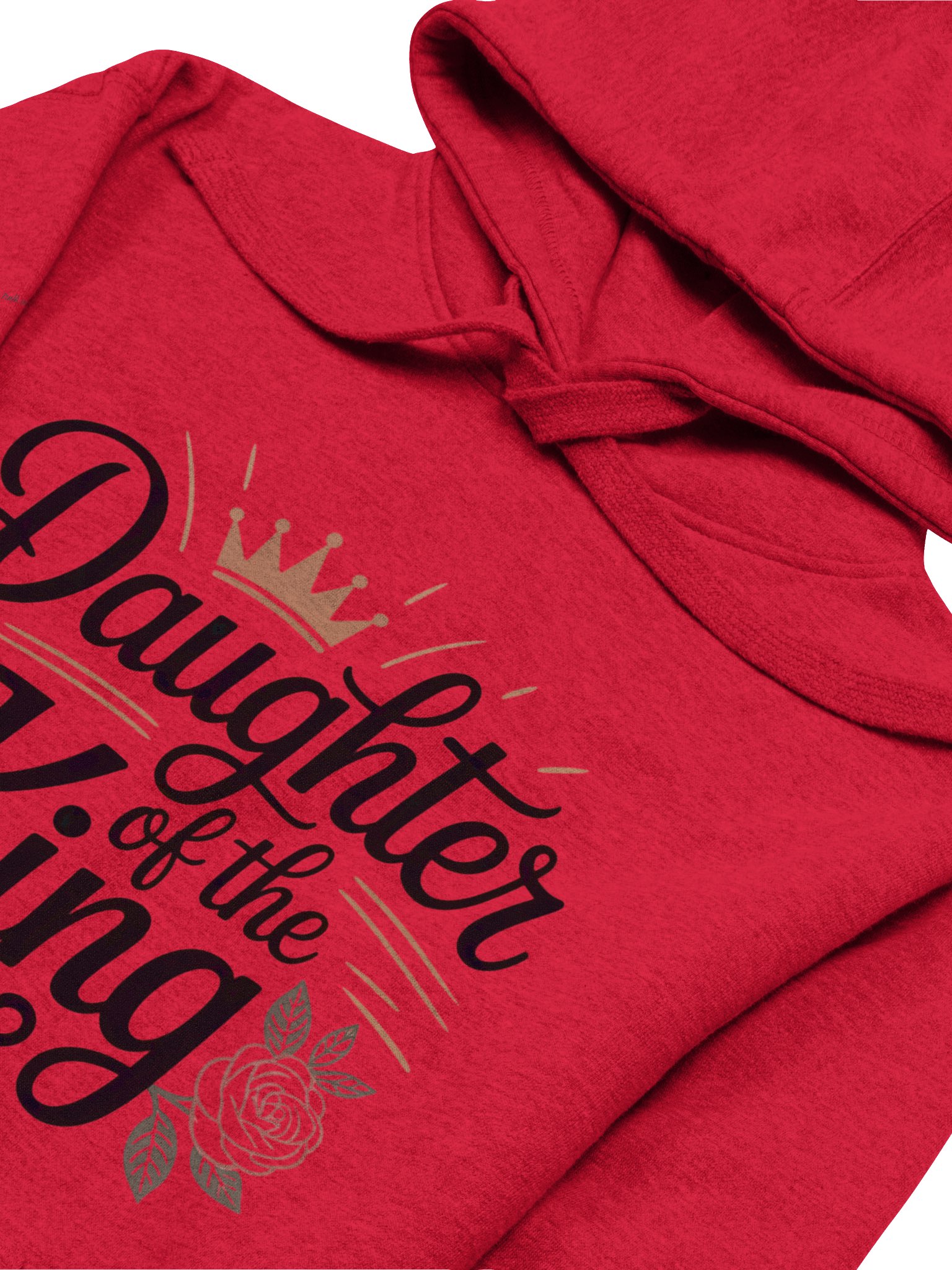 Daughter of the King Premium Hoodie - Red product image (3)