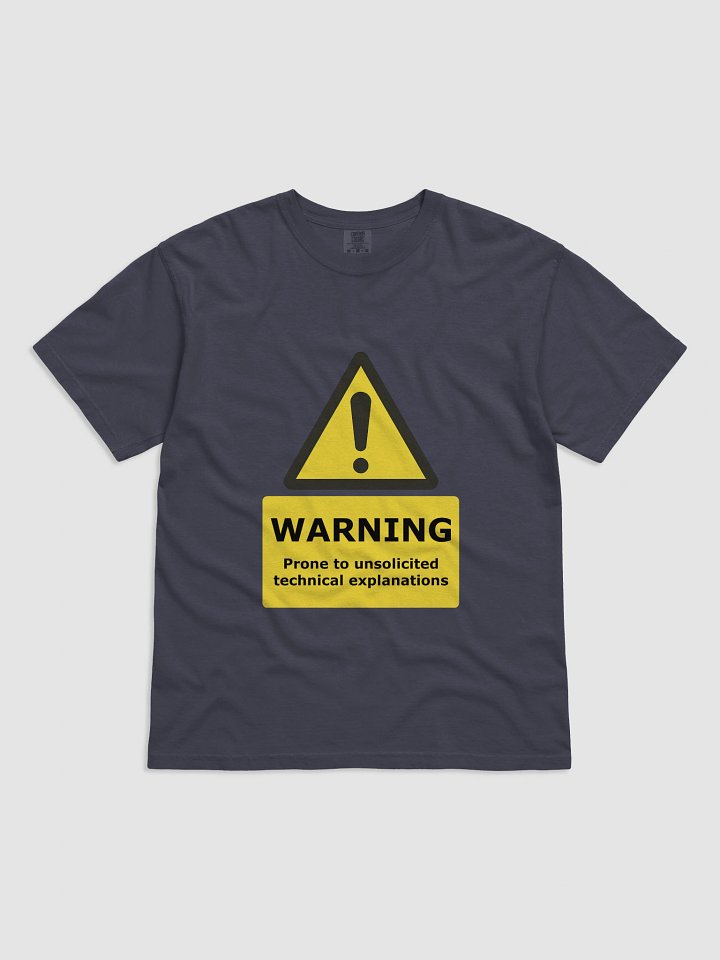Unsolicited Genius – Engineering Warning Tee product image (2)