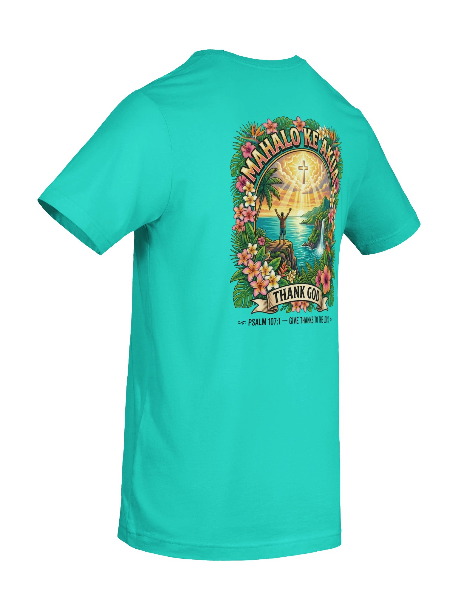 His House Unisex "Mahalo Ke Akua" T-Shirt product image (8)