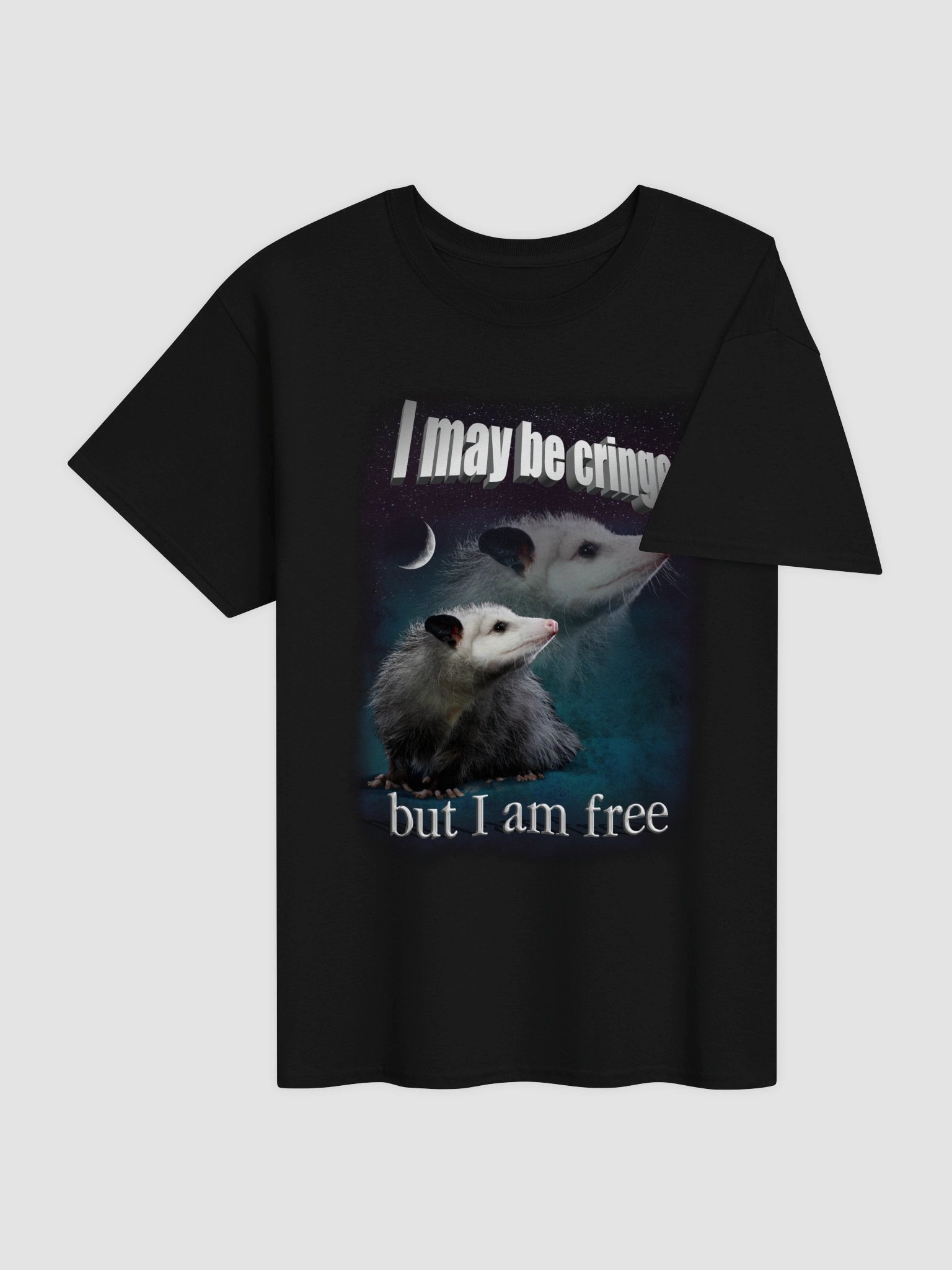 I may be cringe, but I am free possum T-shirt product image (4)