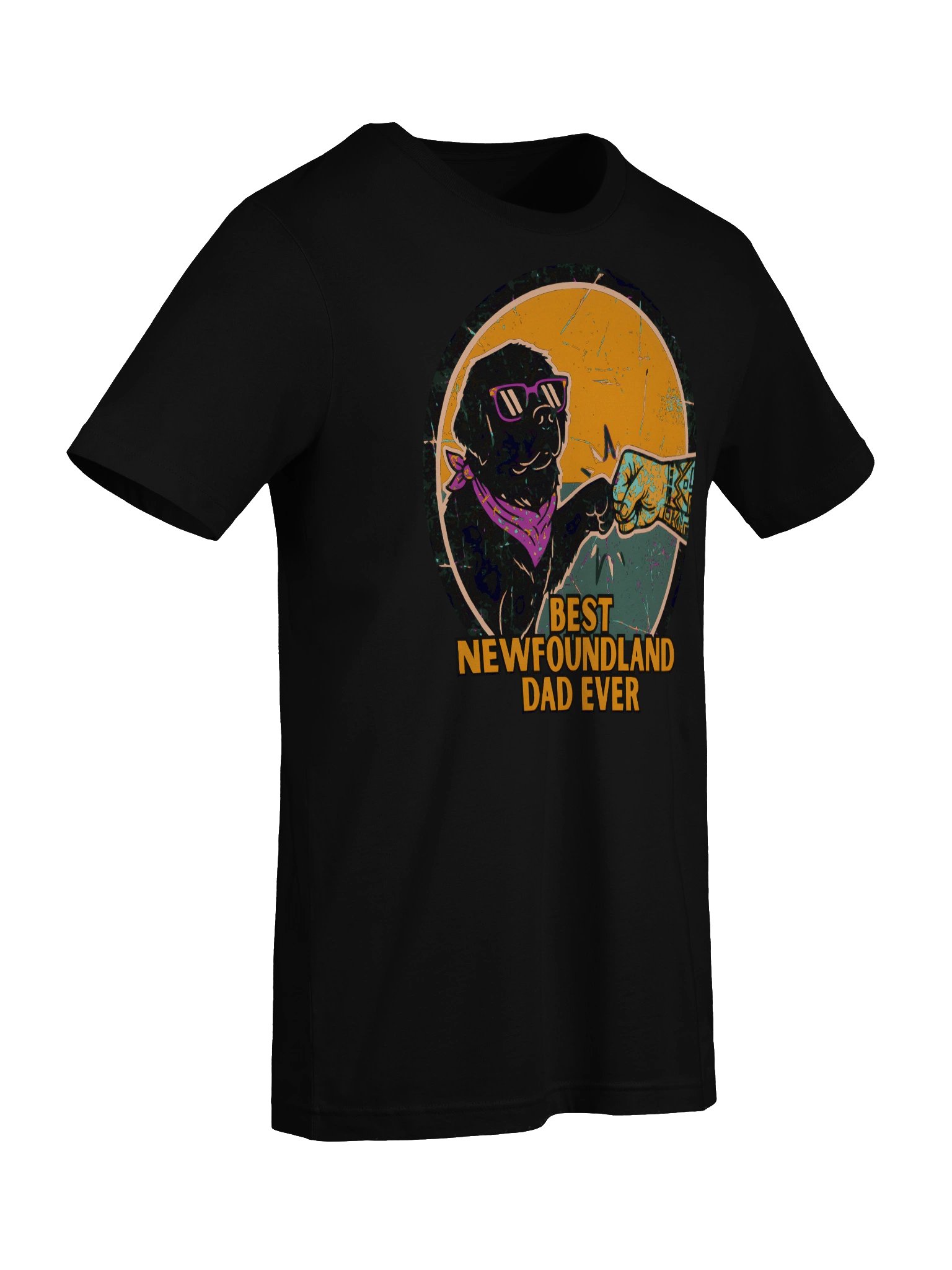 Cool Newfoundland Dad Fist-Bump Tee product image (5)