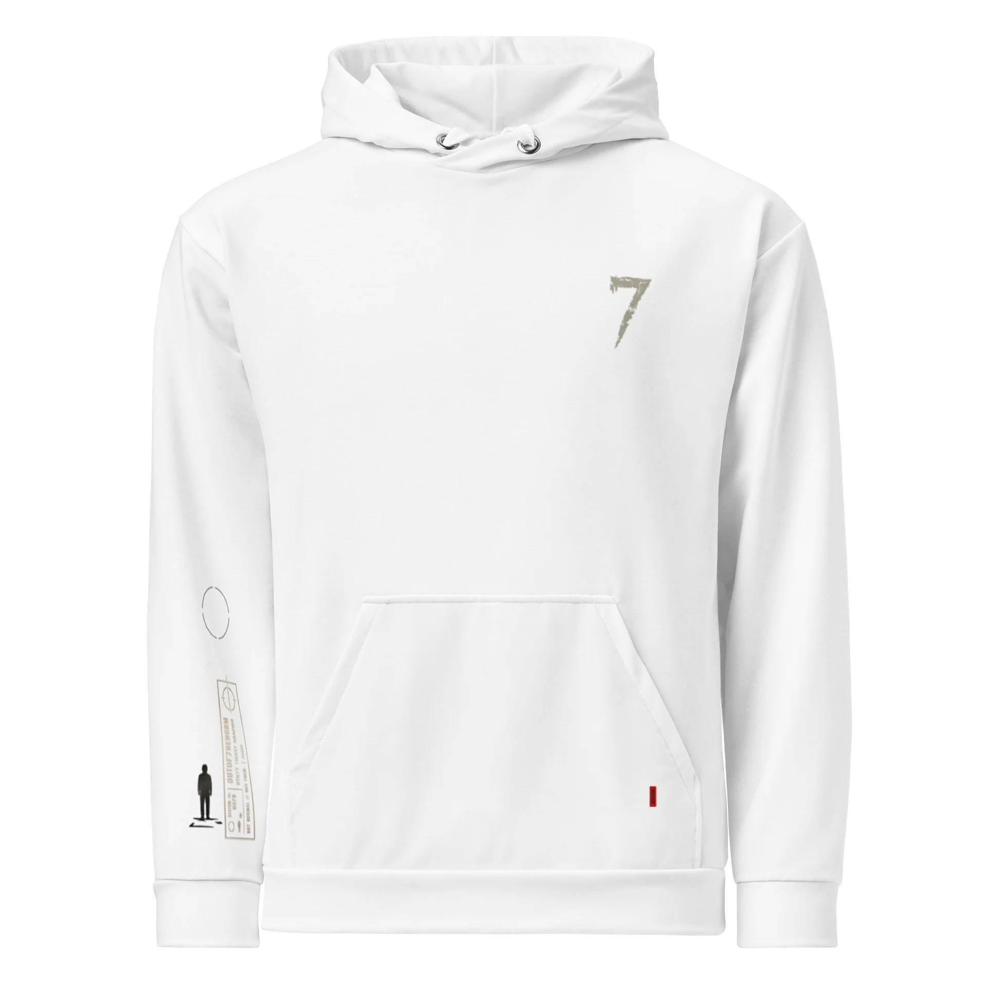 Speckled '7' Minimalist All-Over Print Hoodie product image (1)