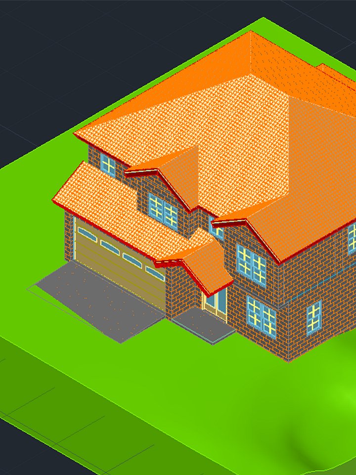 4 Bedroom House: DWFX file product image (2)