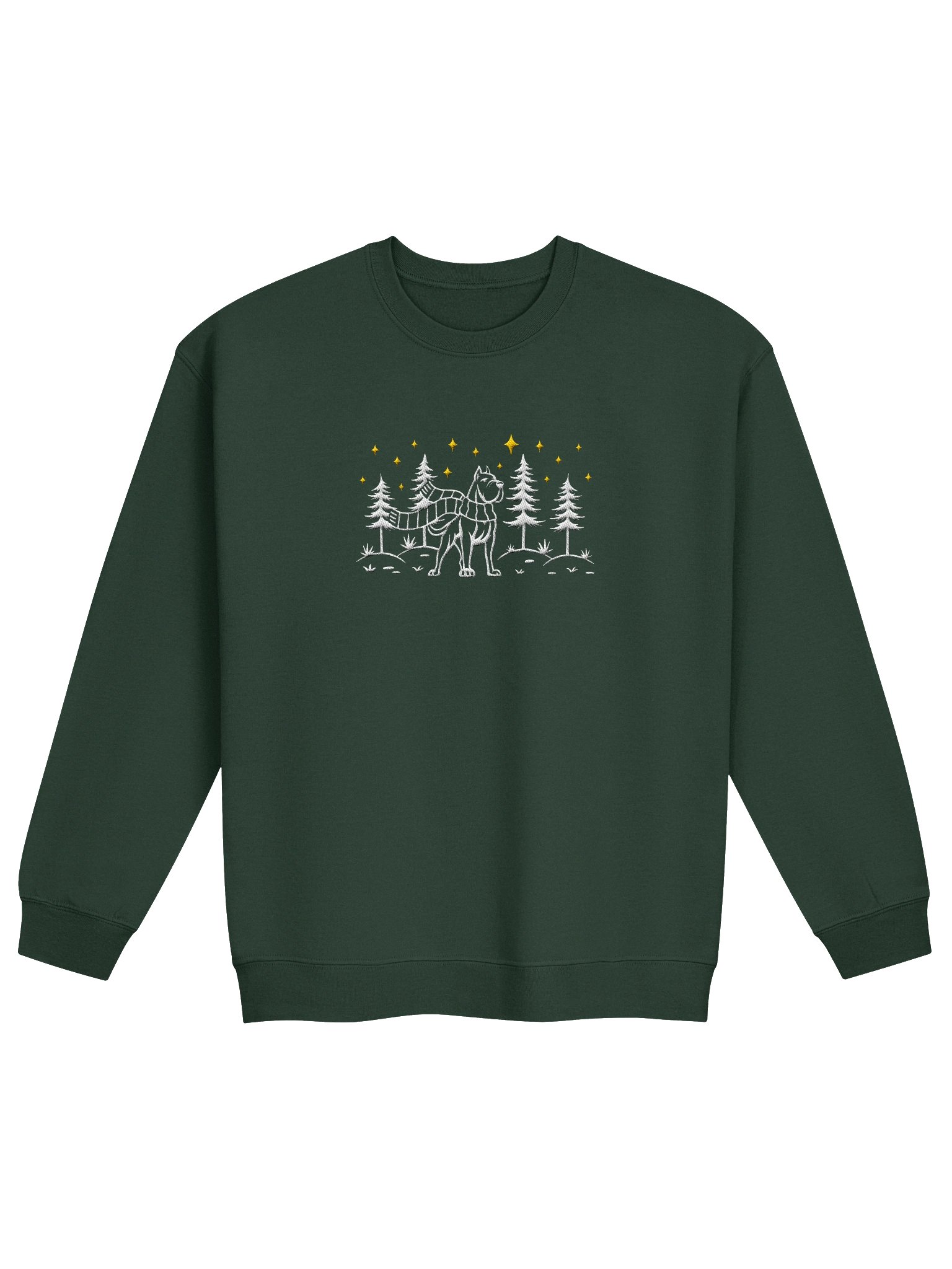 Cane Corso(Cropped Ears) Winter/Christmas Line Art Design Embroidered Sweatshirt product image (9)