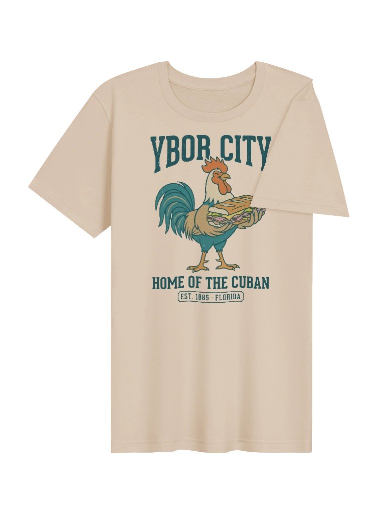 Ybor City Home of the Cuban Rooster Tee product image (4)