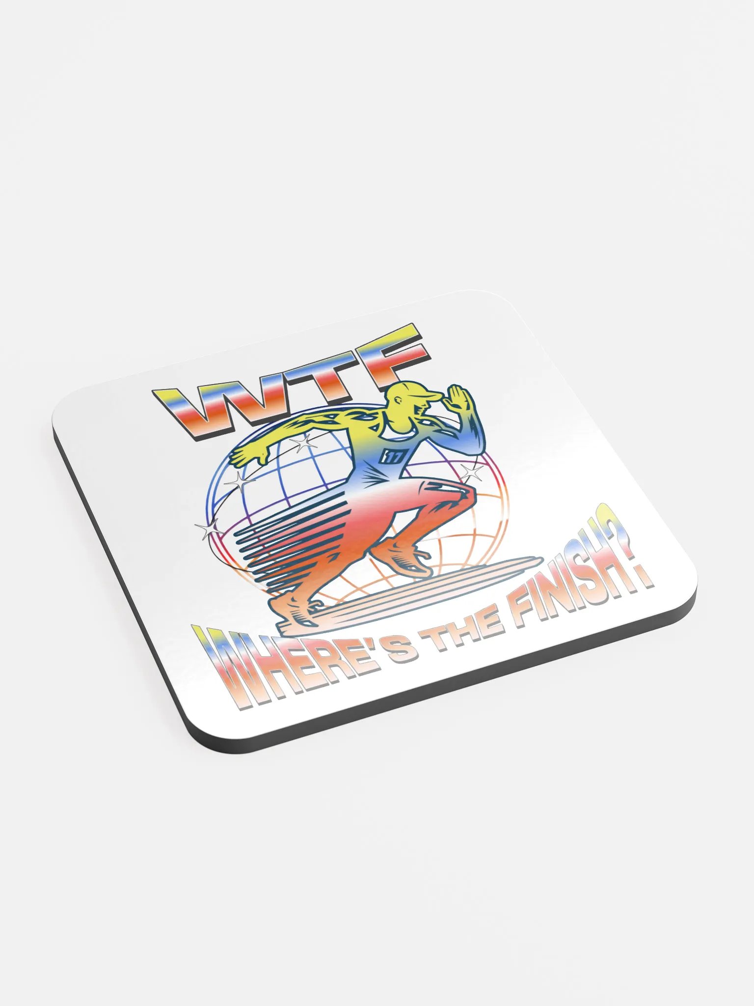 WTF Where's The Finish? Cork Coaster product image (3)